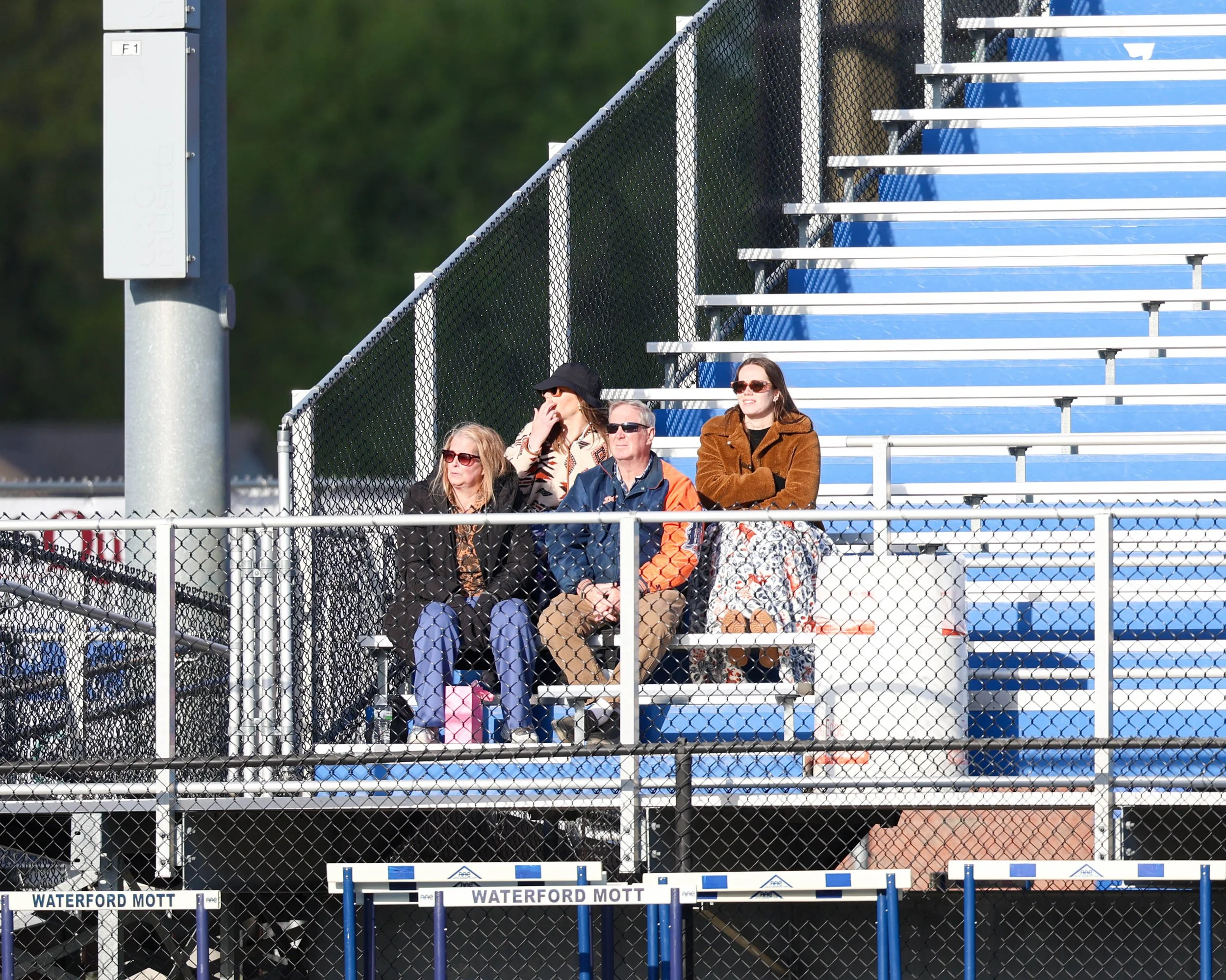 Some of the home fans in the stands