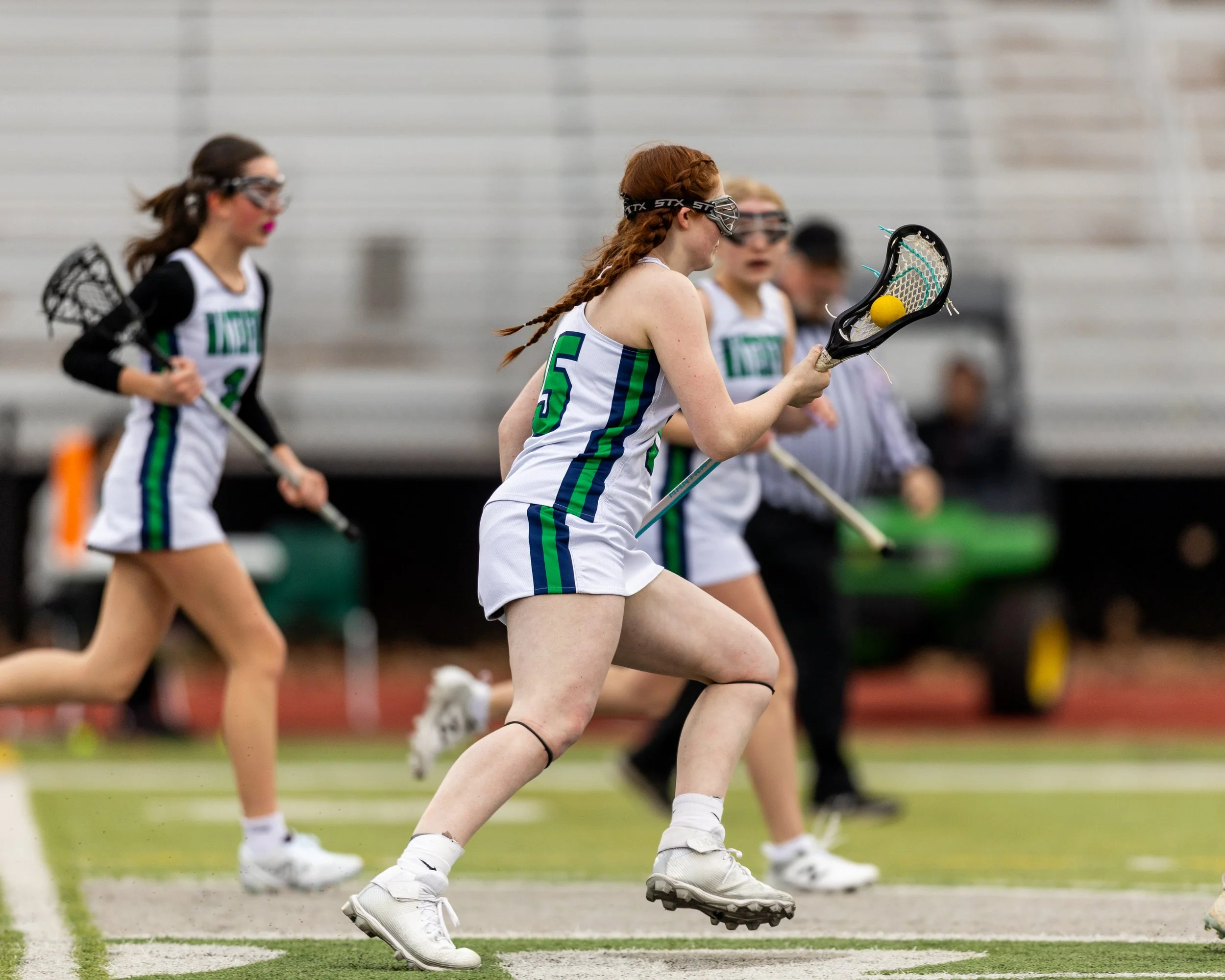 #15 carries the ball