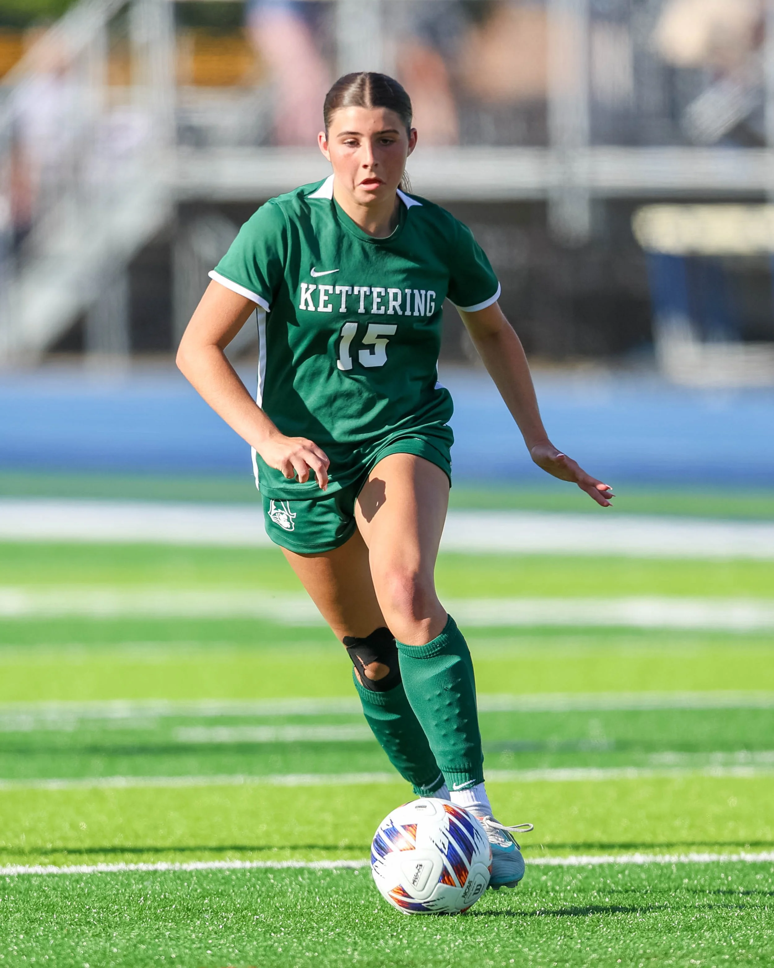 #15 with the ball