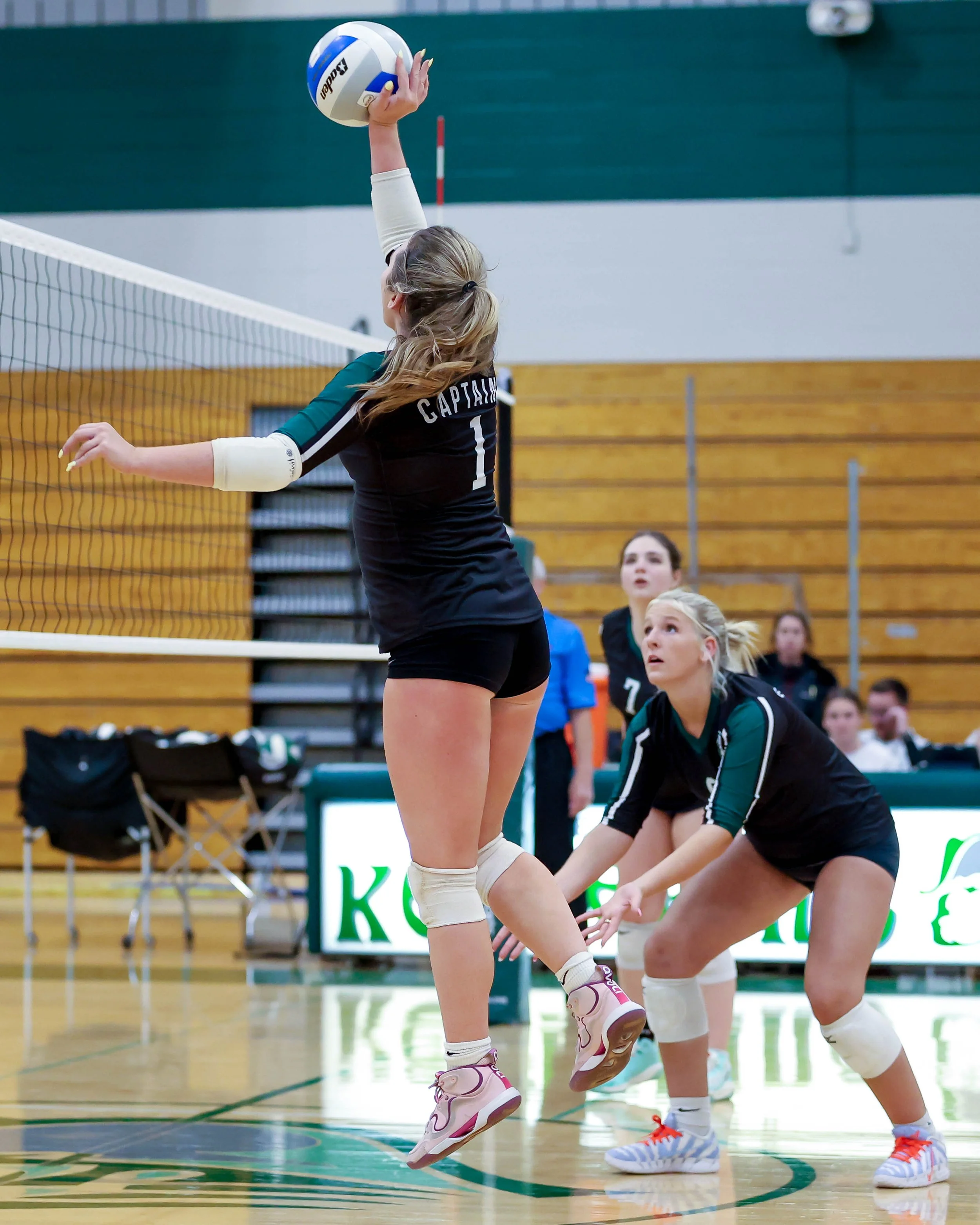 Kettering #1 hits the ball