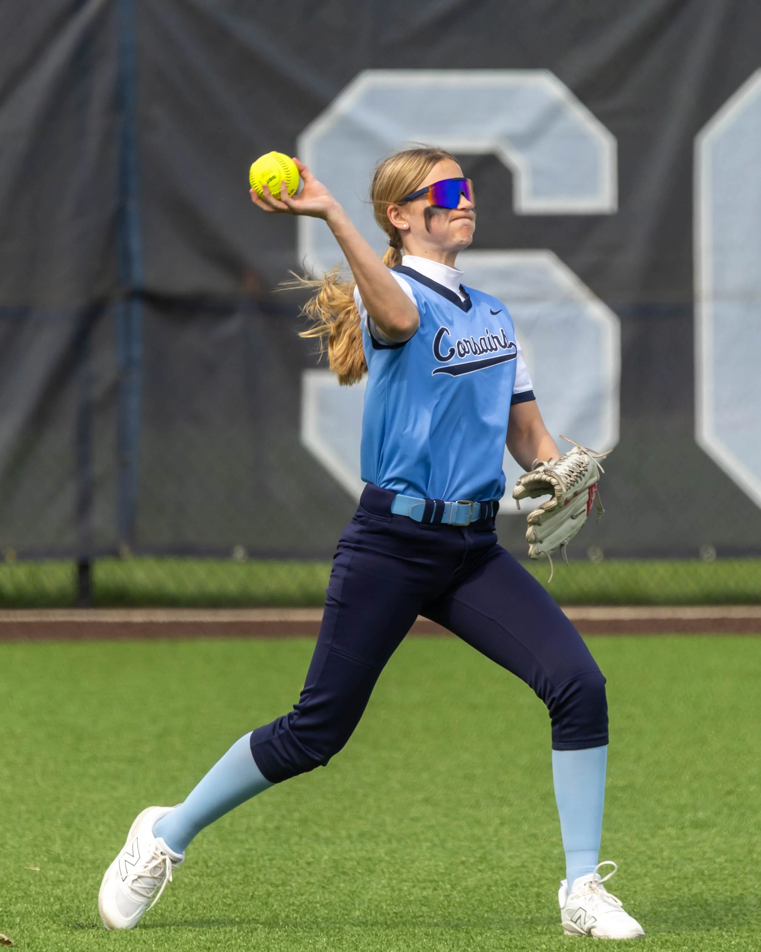 Mott outfielder throws