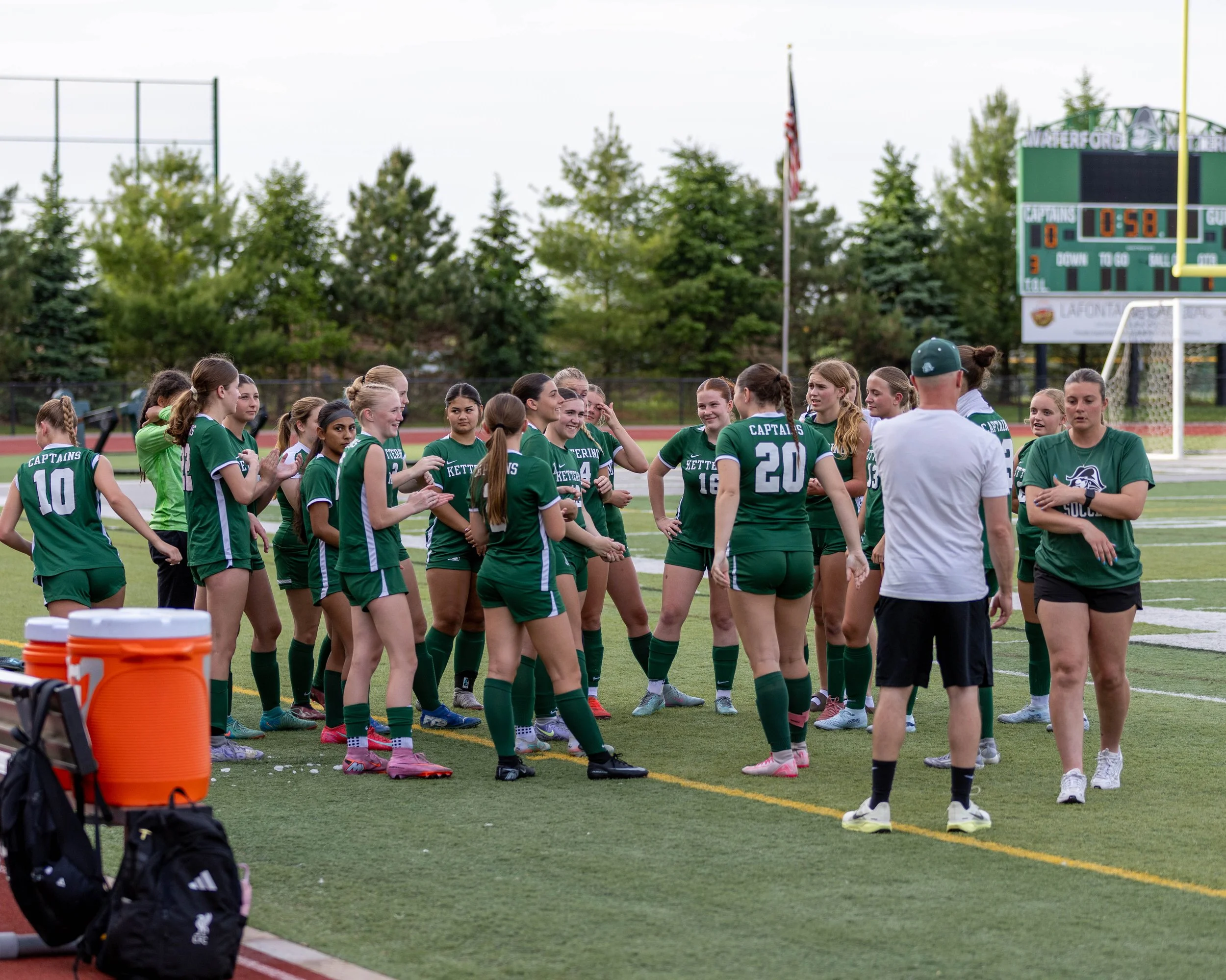 Team huddle