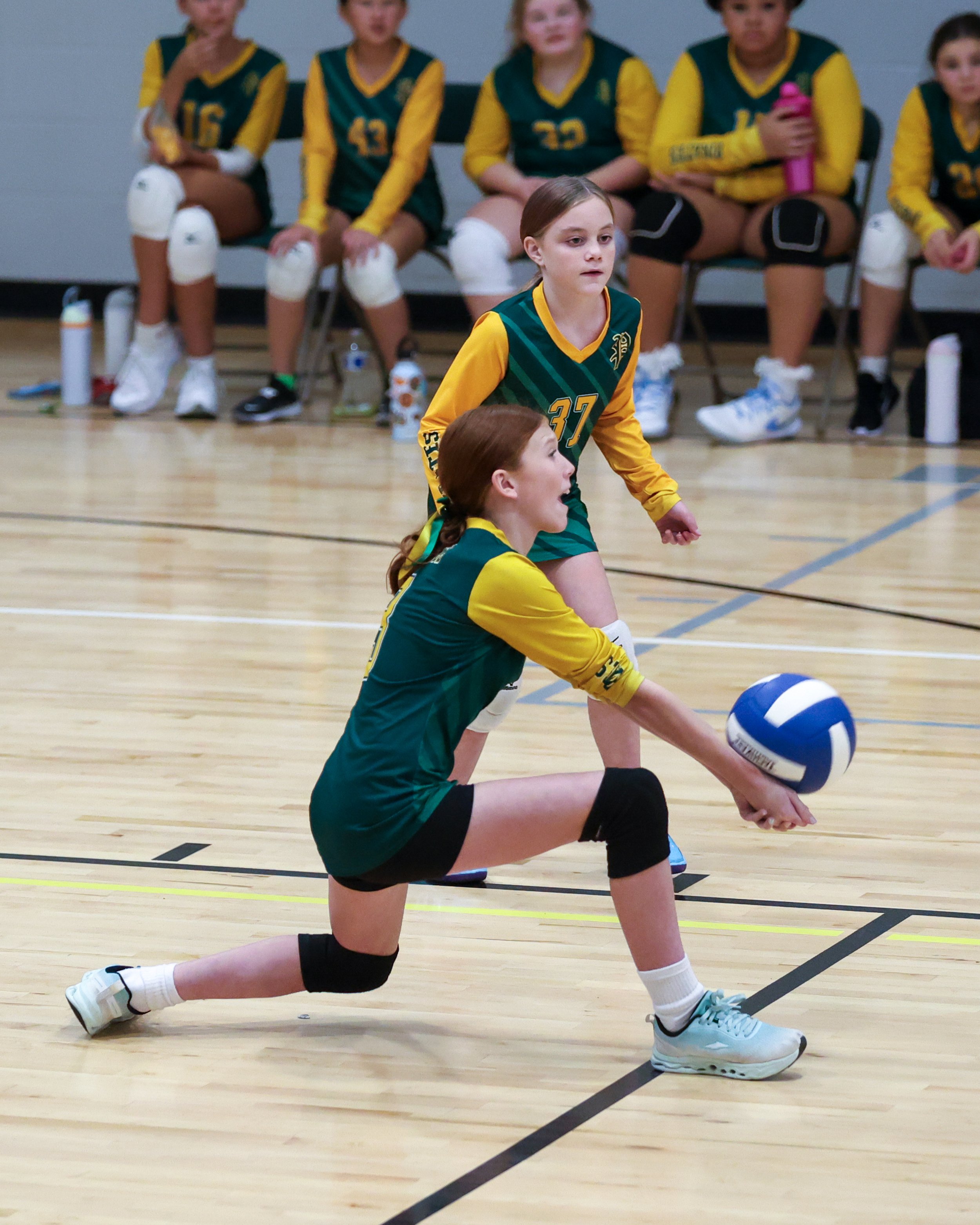 Pierce girl returns the ball