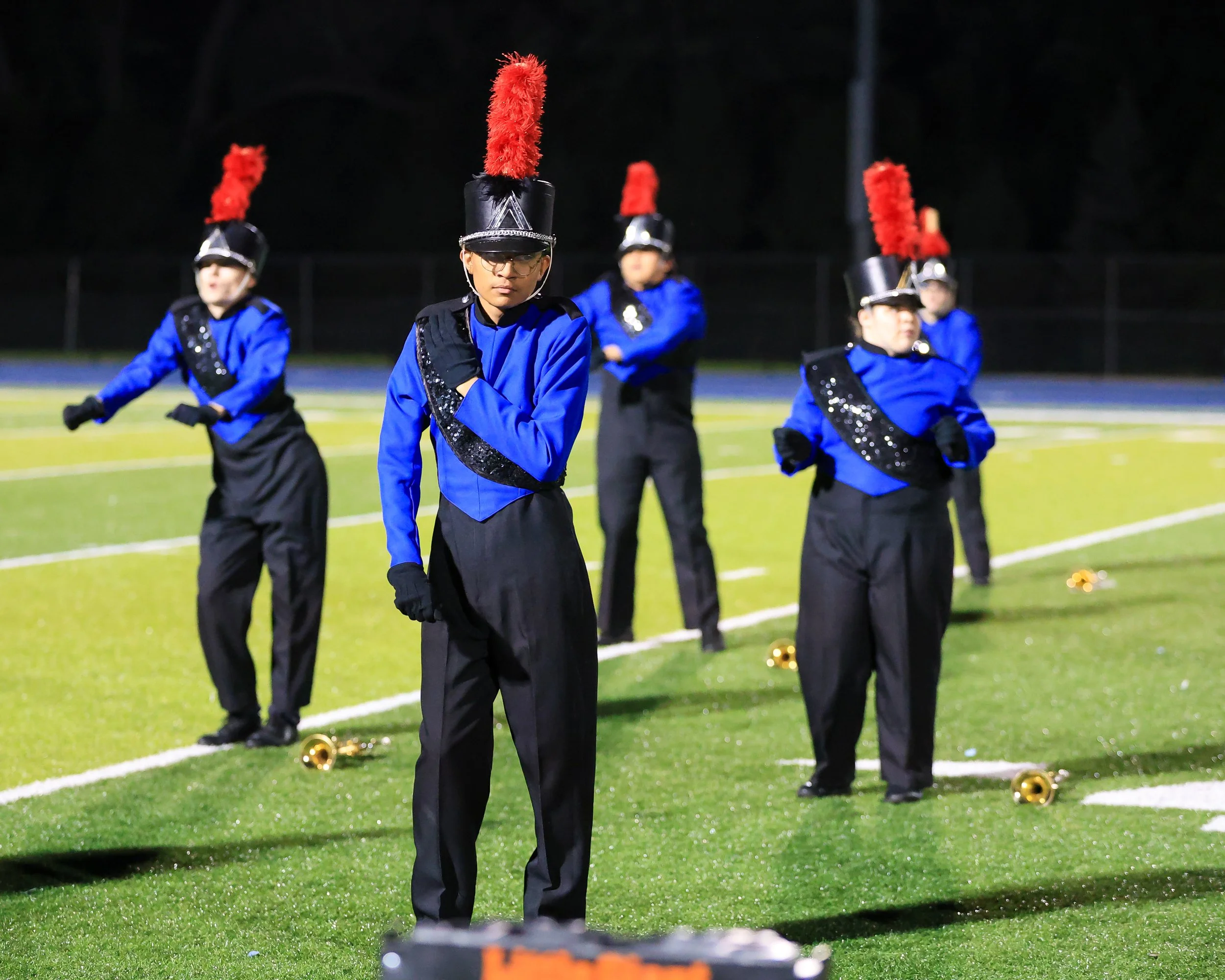 WM Marching Band members