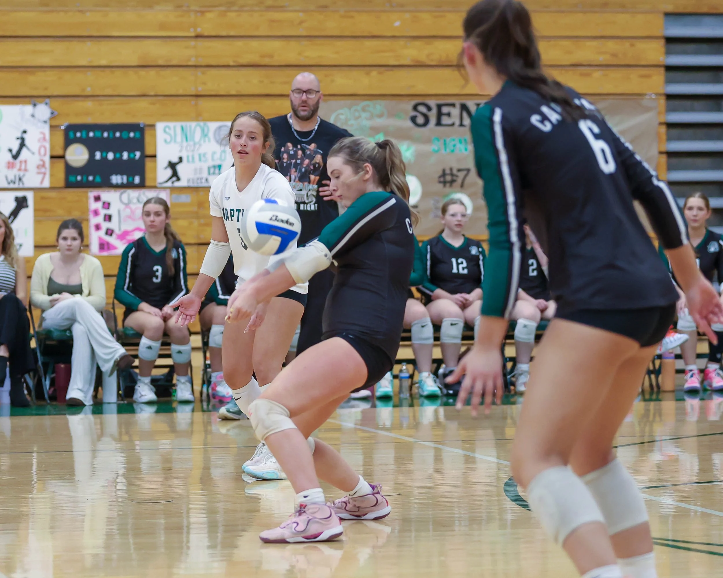 Kettering #1 hits the ball