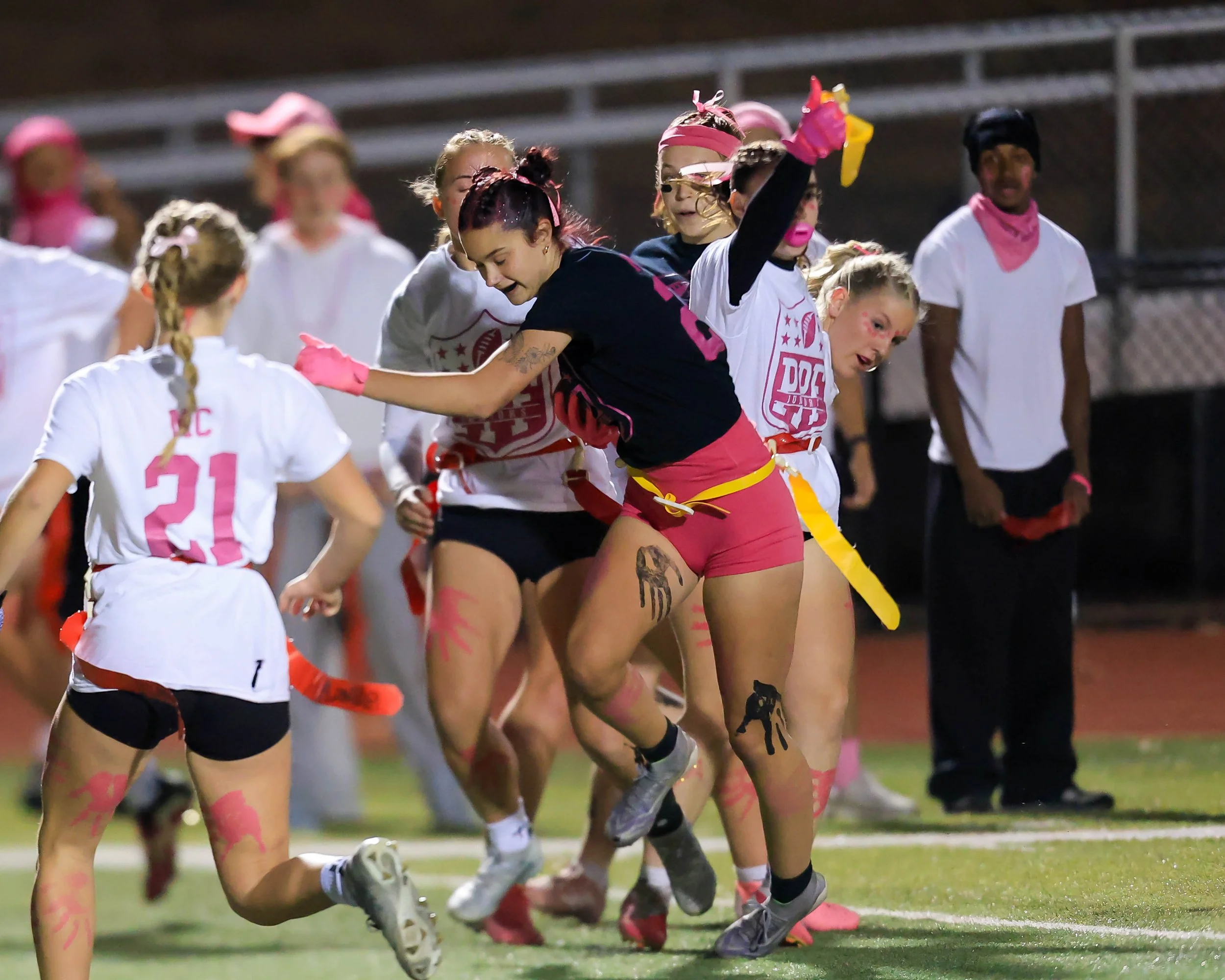 Senior avoids getting flag taken