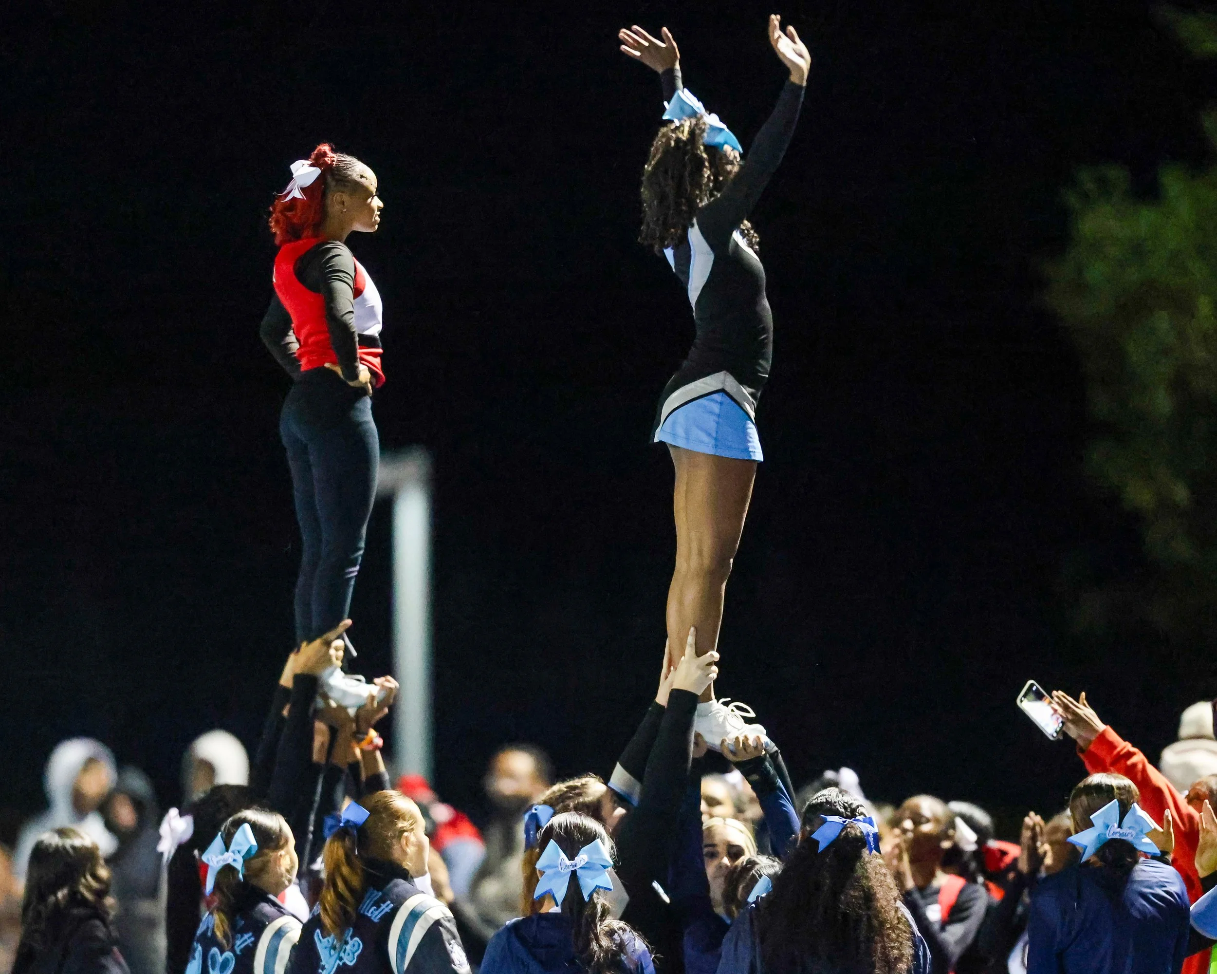 WM Cheerleaders and Oak Park Cheerleaders