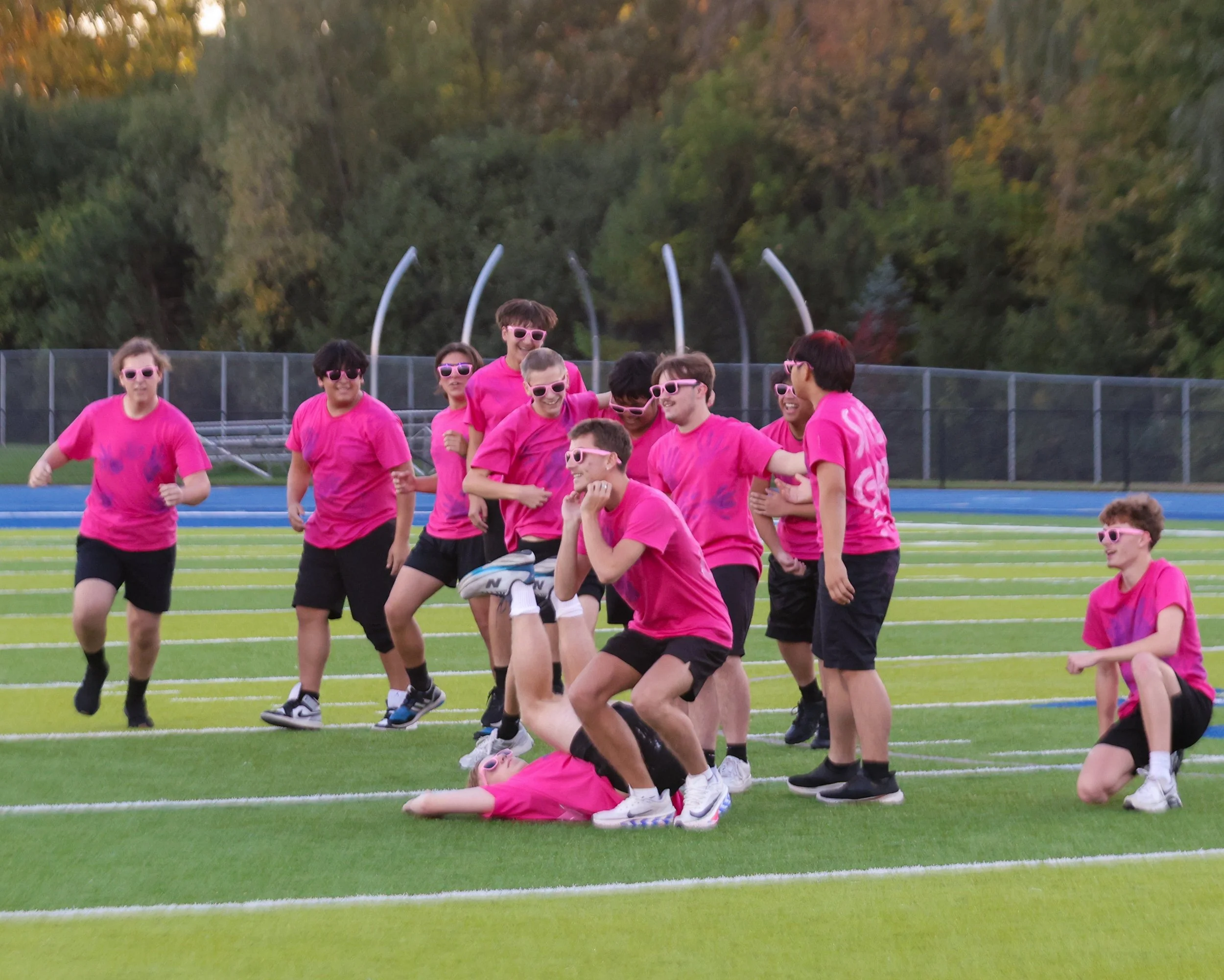 WM Cheerleaders at halftime