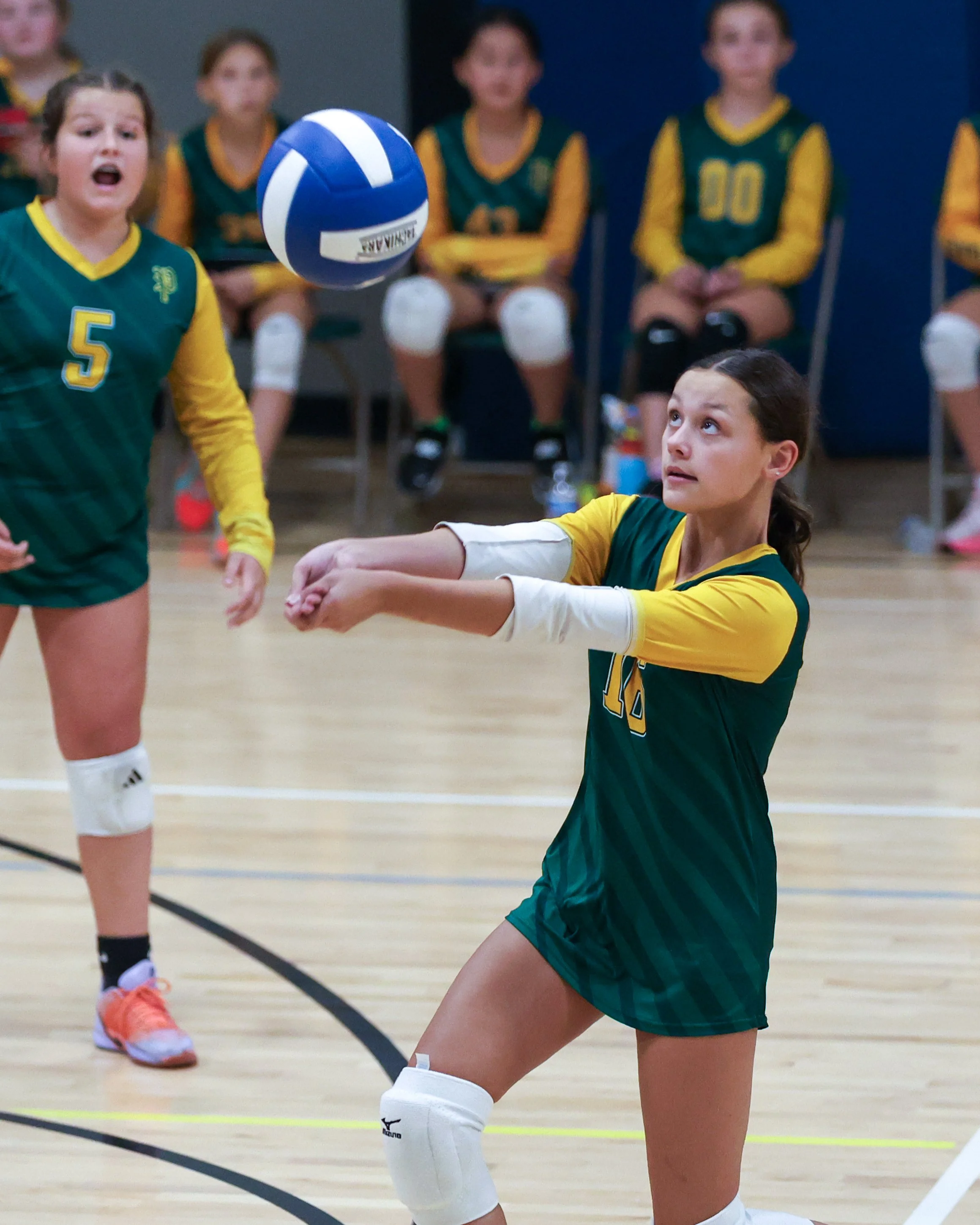Pierce girl returns the ball