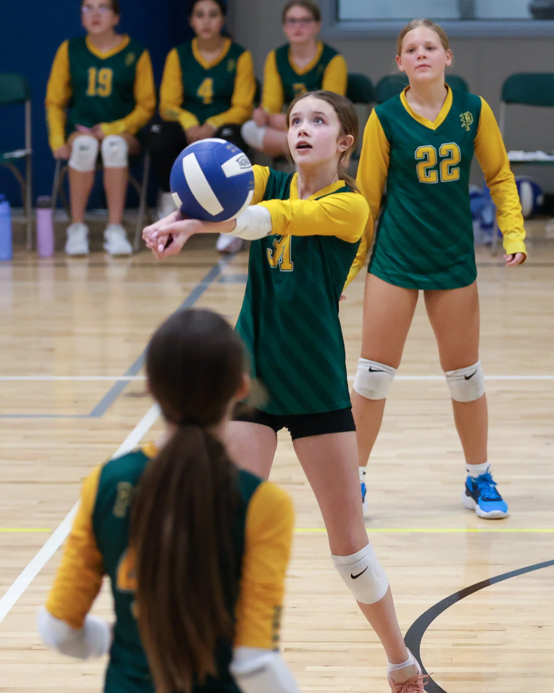 Pierce girl returns the ball