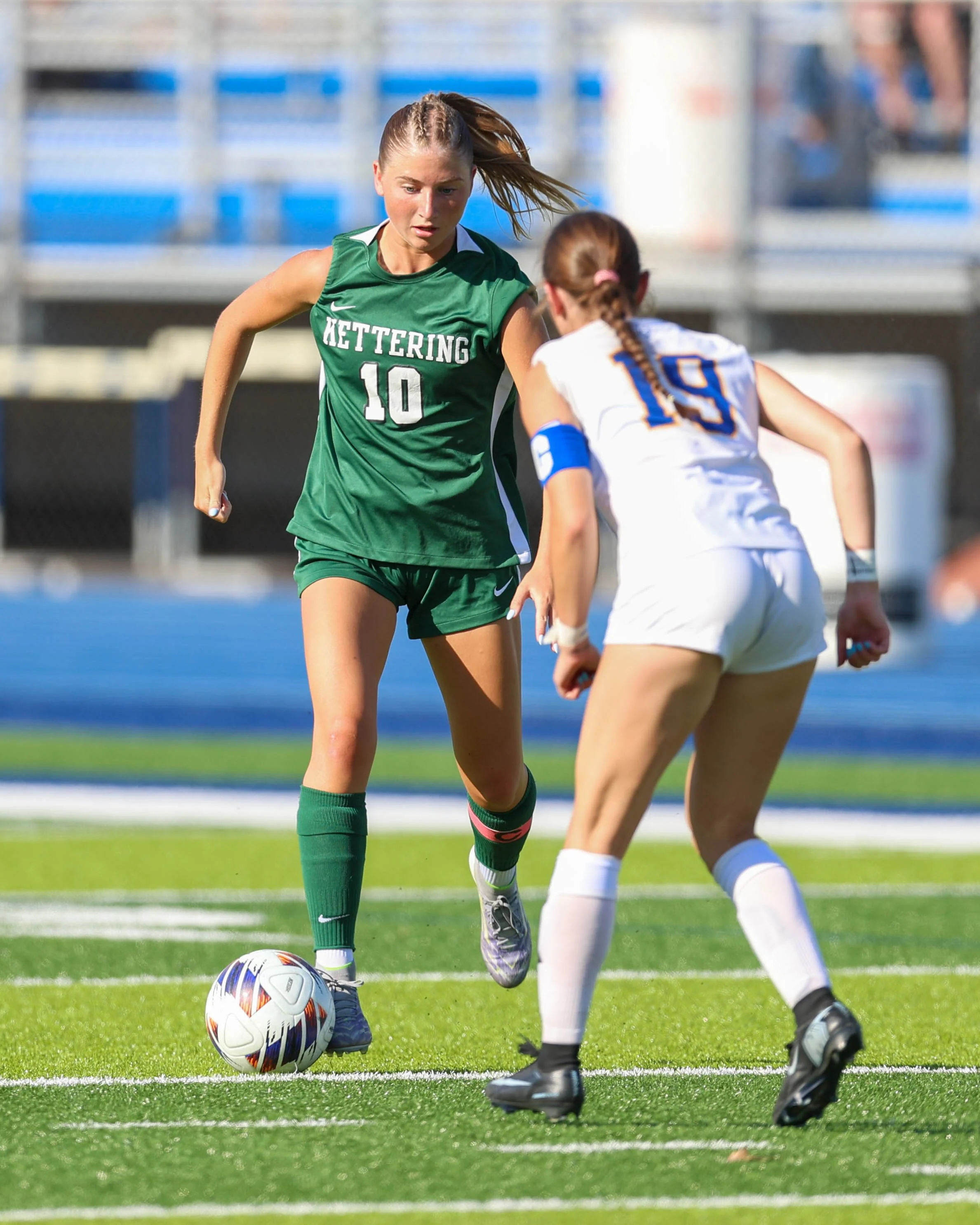 #10 dribbles the ball