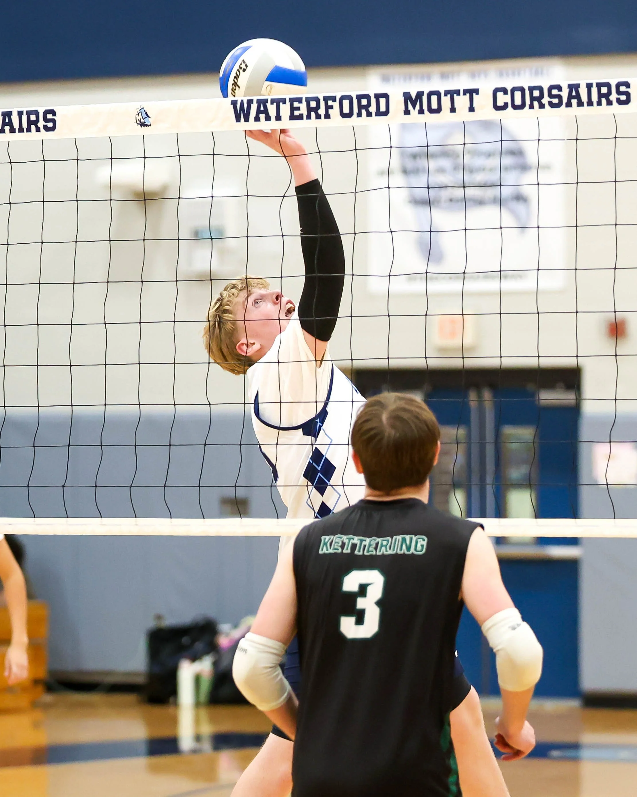 Mott #18 hits the ball