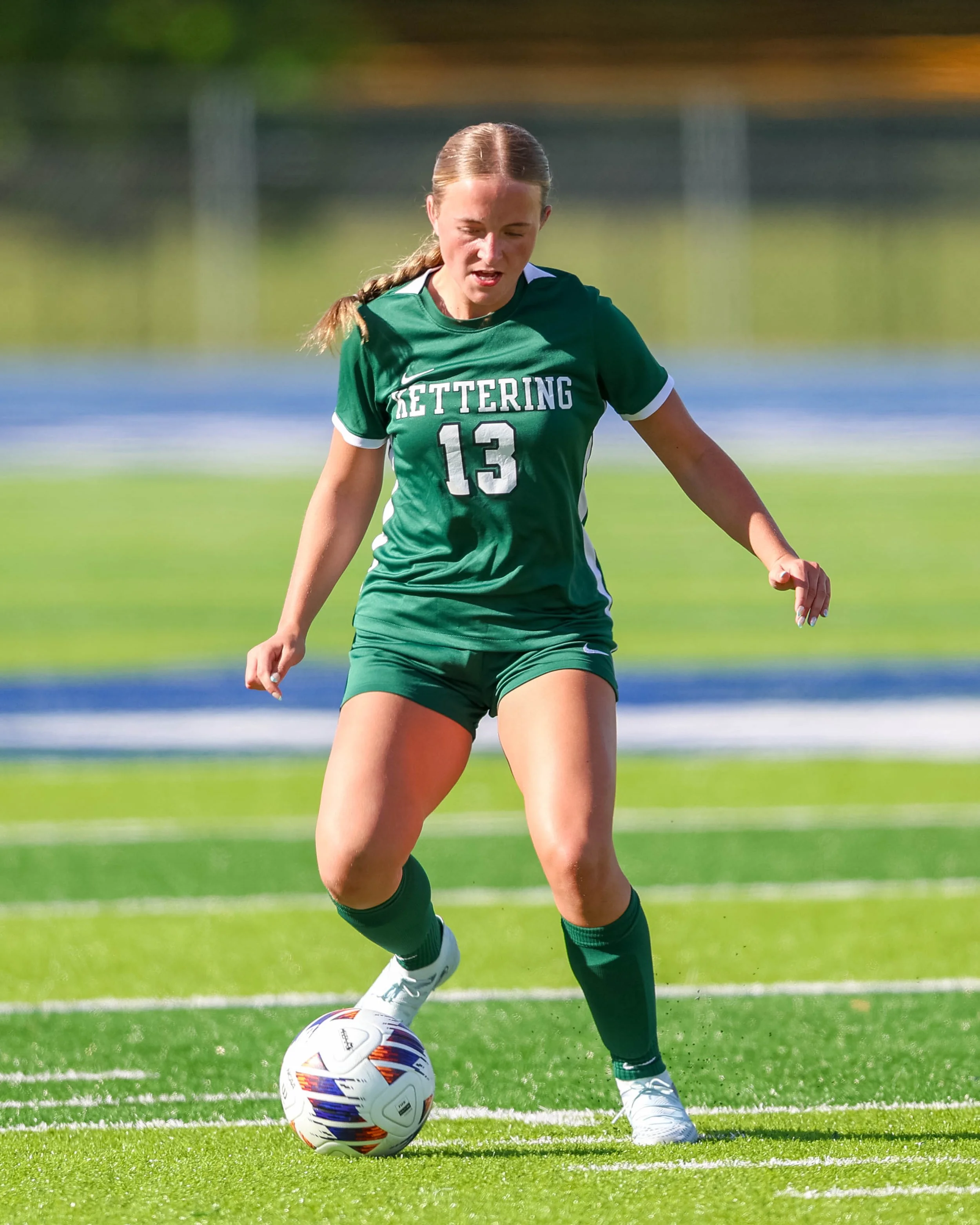 #13 with the ball