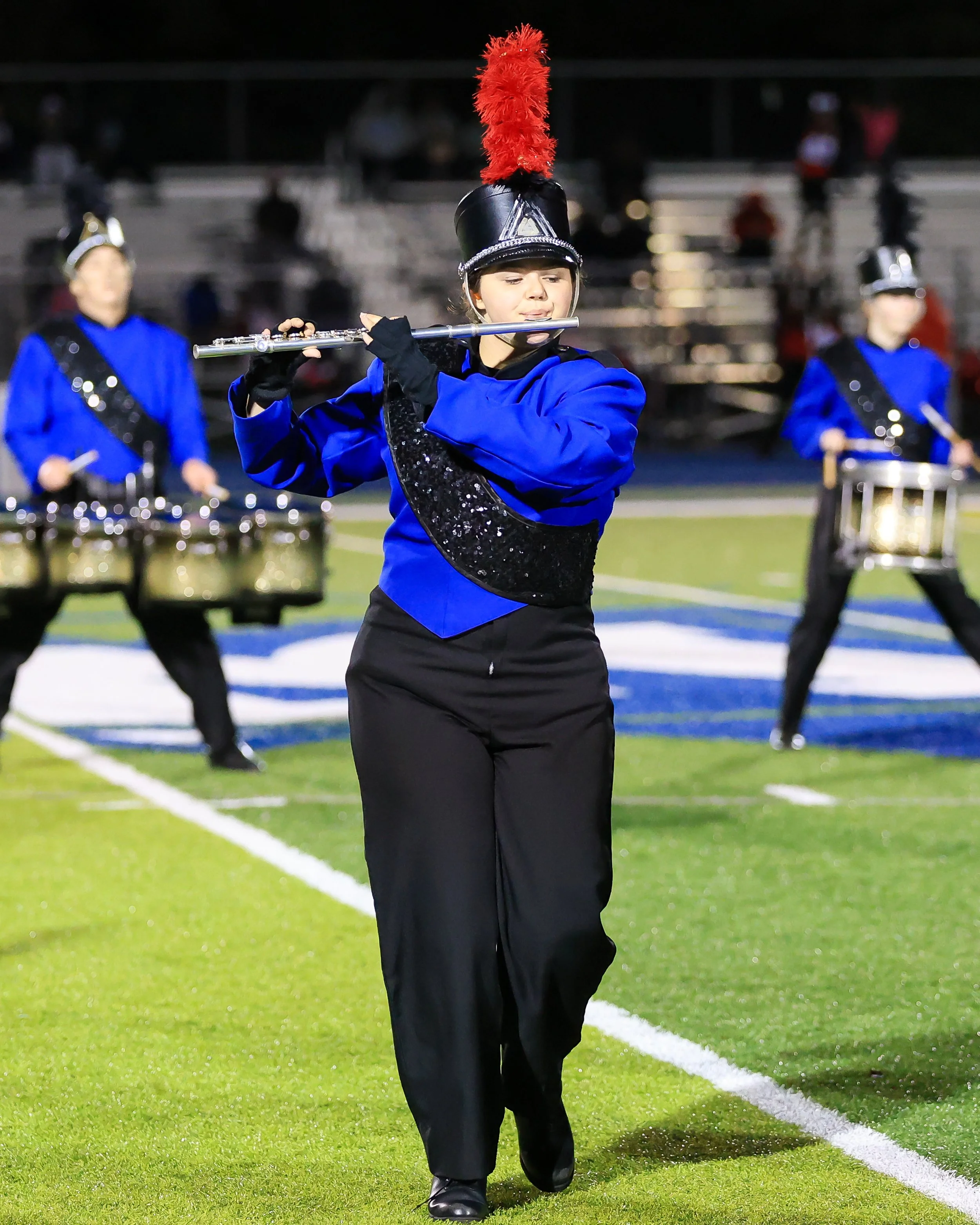 WM Marching Band flute player