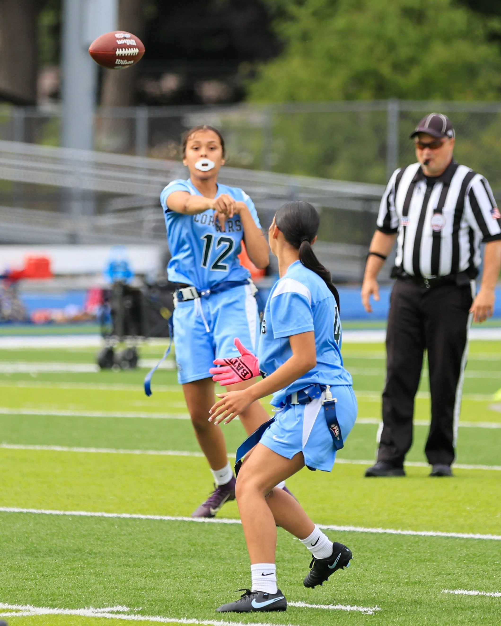 WM #12 passes the ball to WM #4
