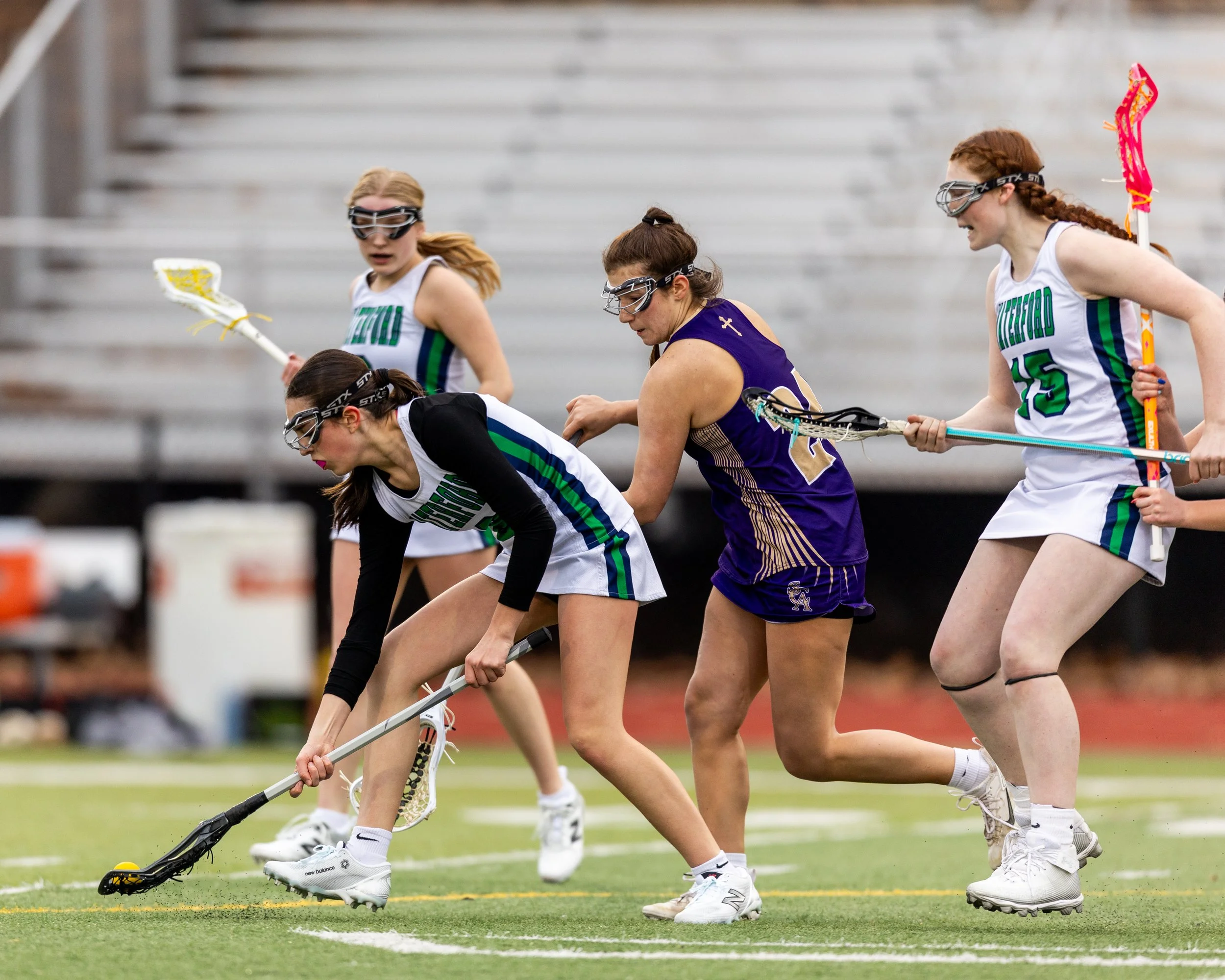 #2 picks up the ball