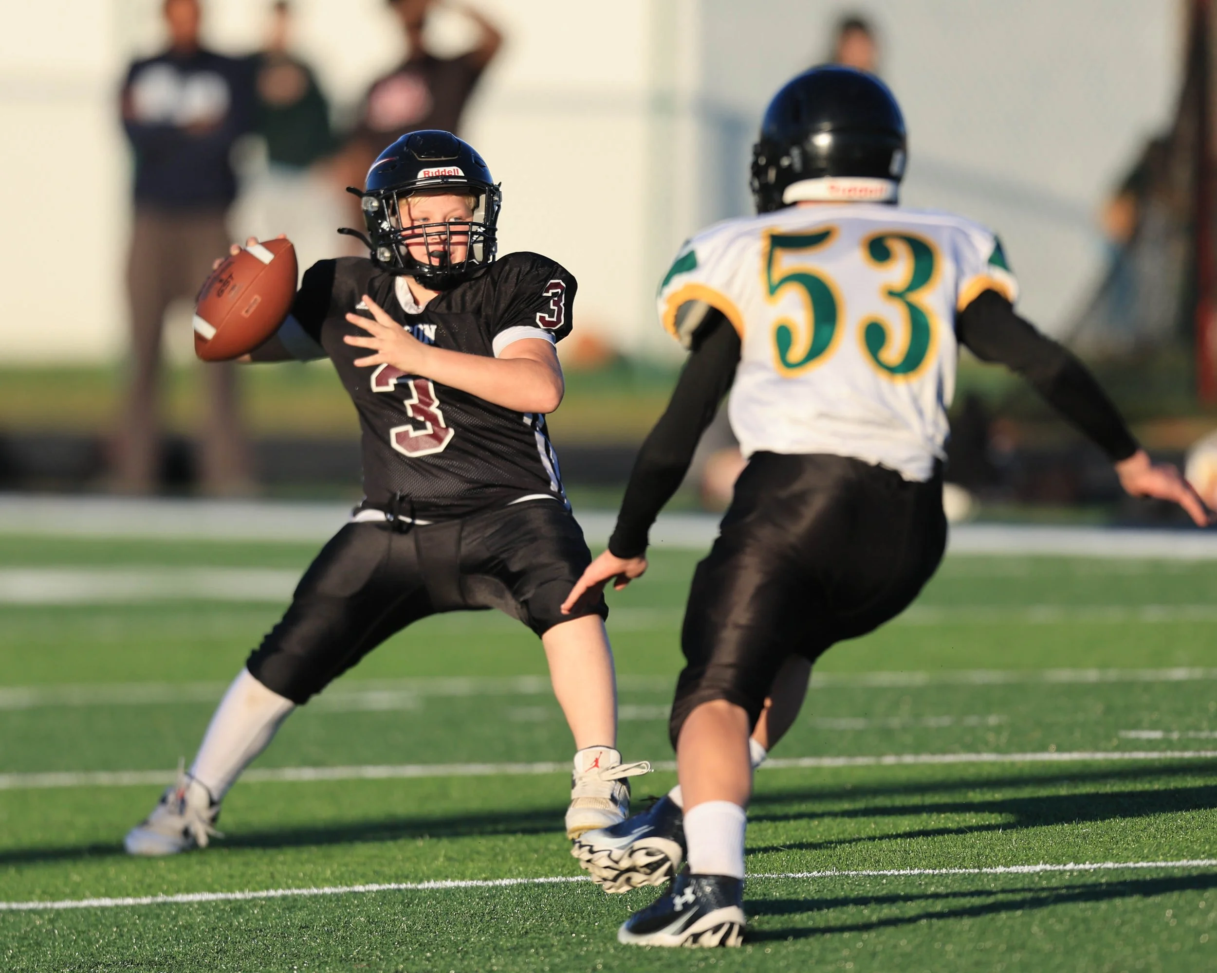 Mason #3 passes the ball