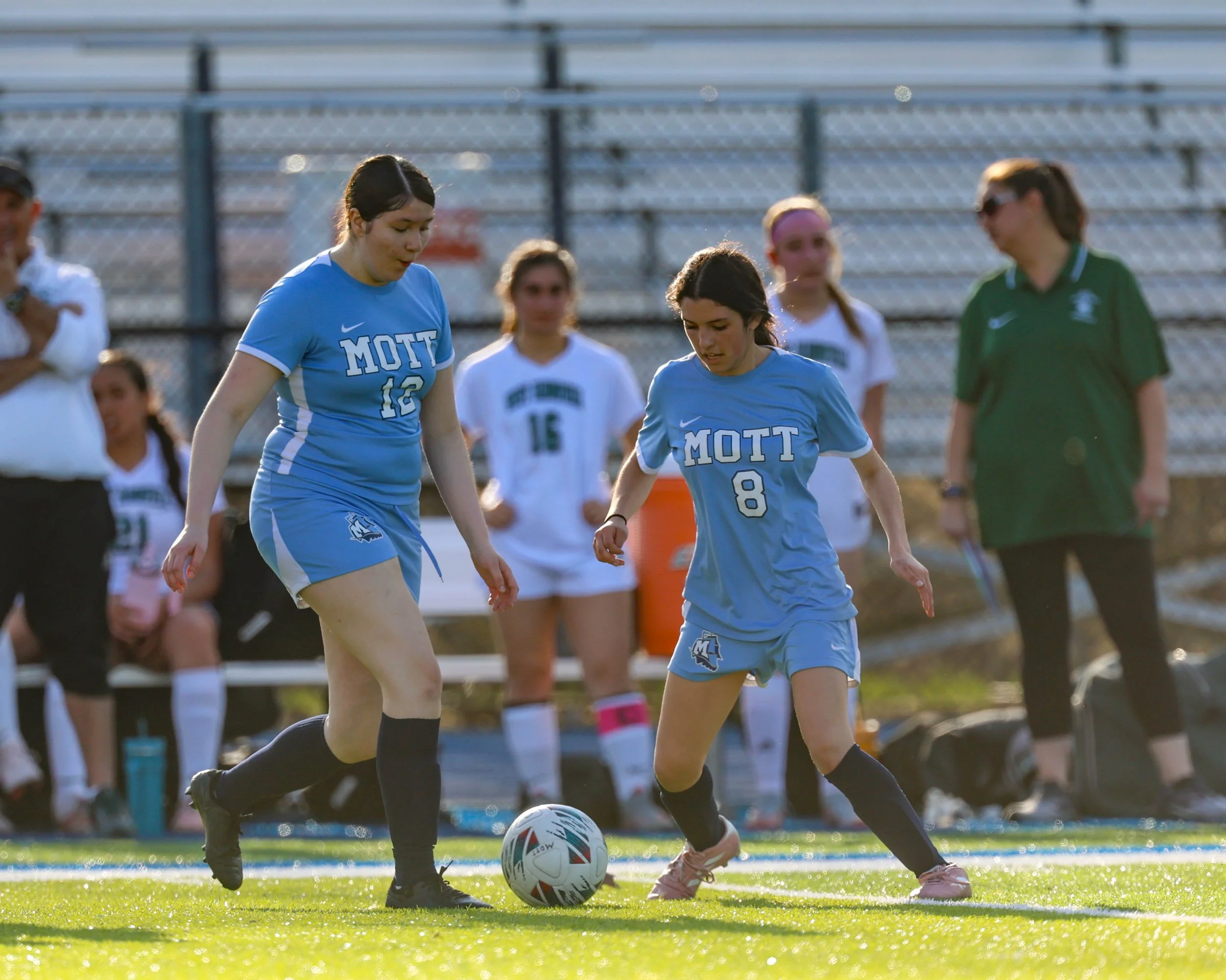 #12 and #8 with the ball