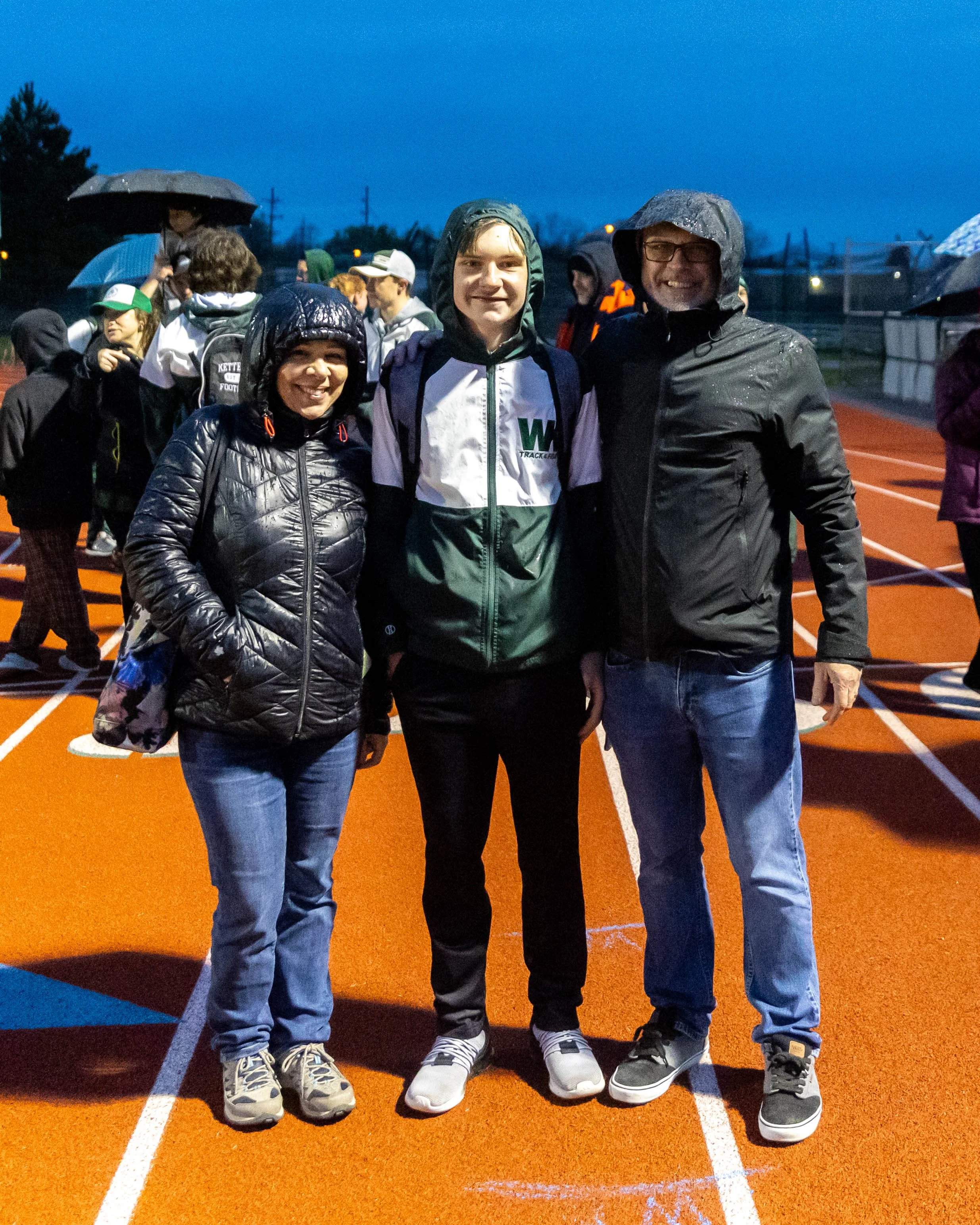 Senior with parents