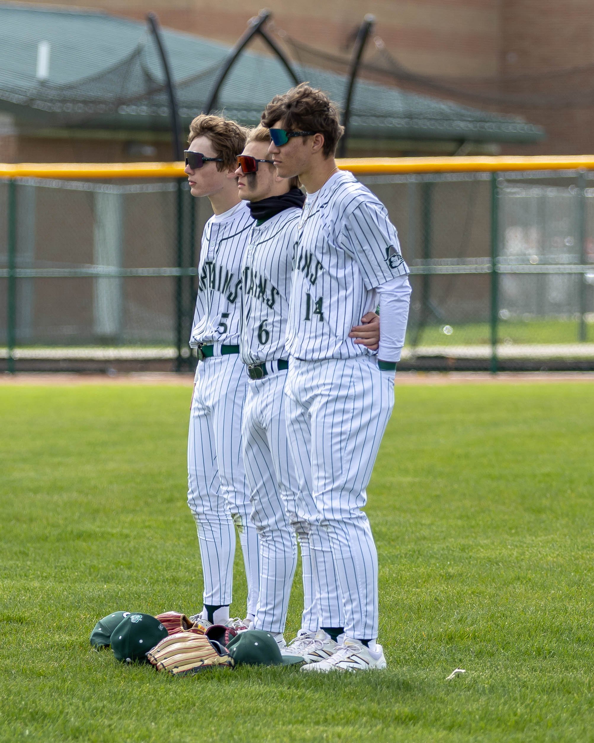 Kettering outfielders National Anthem
