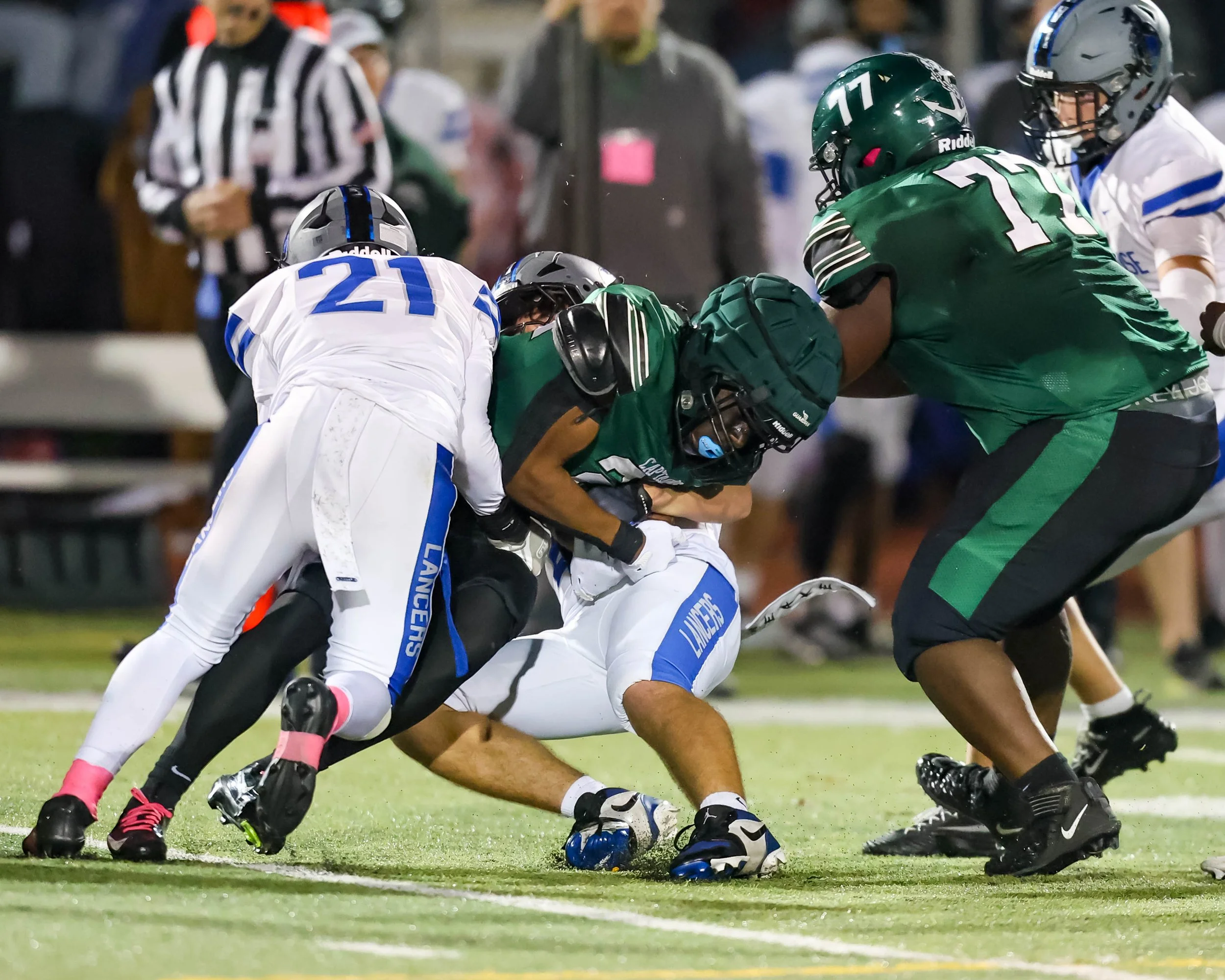WK #22 runs the ball up the middle