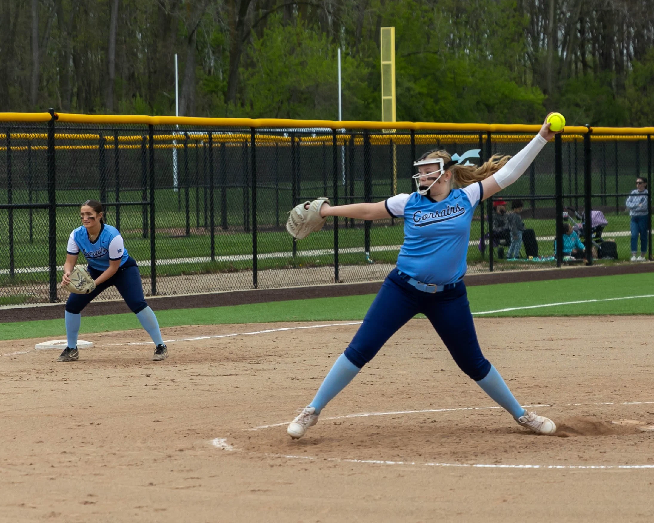 Mott #2 winds up for the pitch