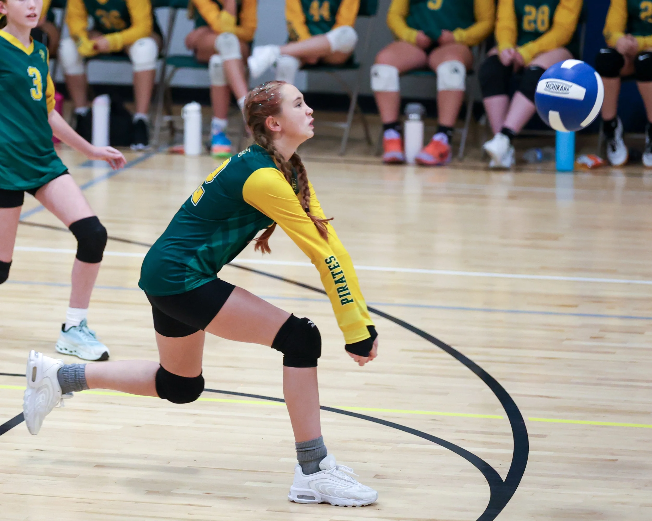 Pierce girl returns the ball