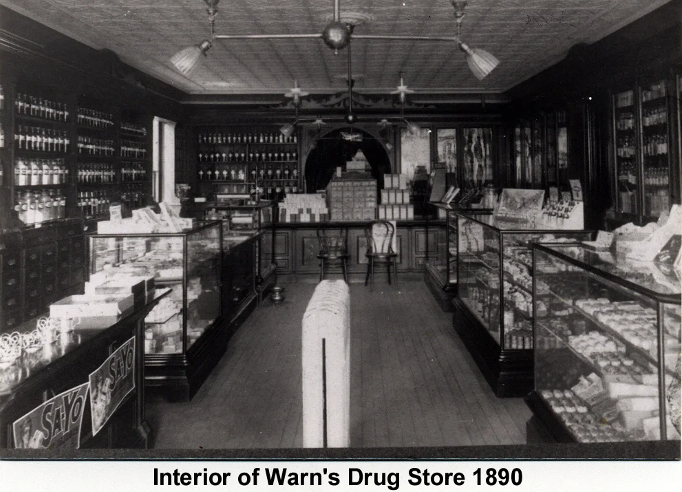 Interior of Warn's Drug Store 1890.JPG