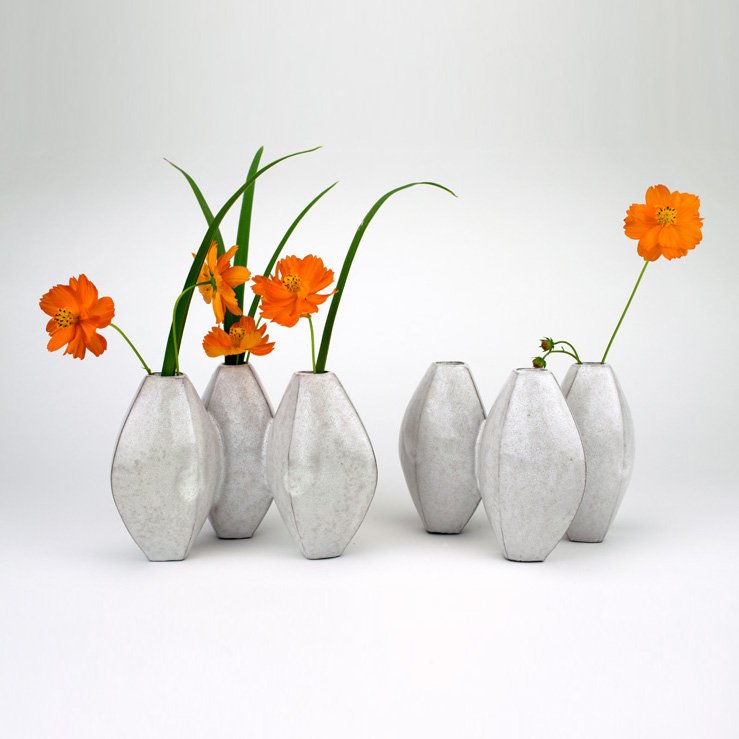 Puzzle Vases, white