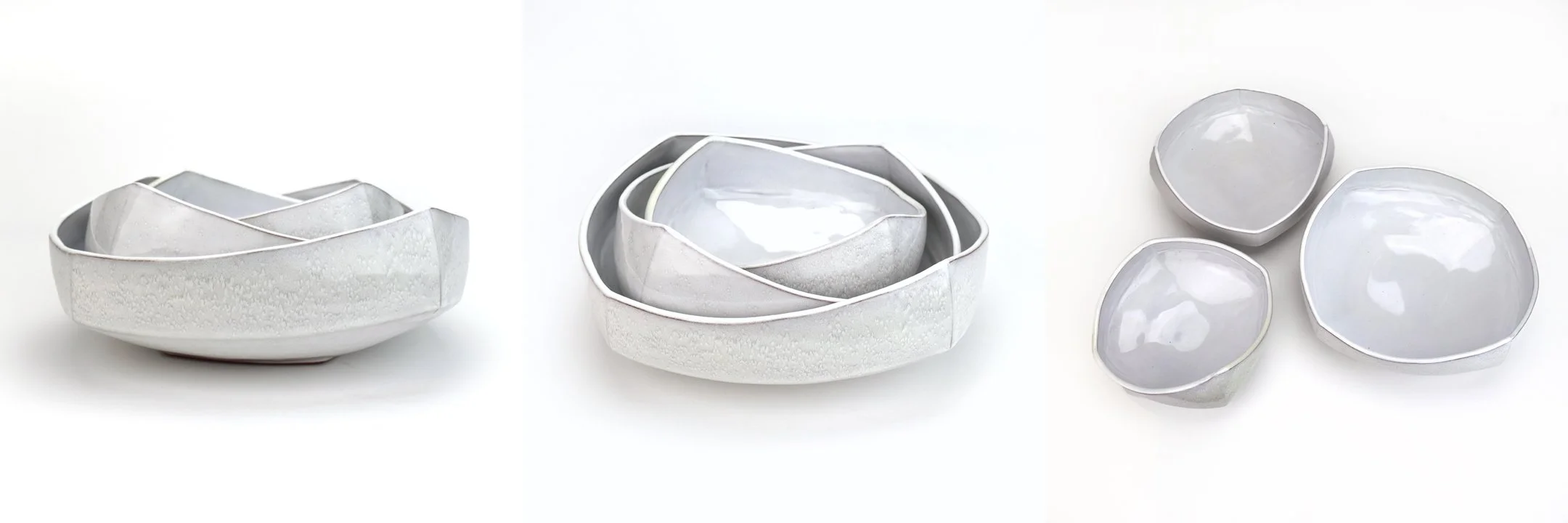 Square Nesting Bowls, white (Copy)