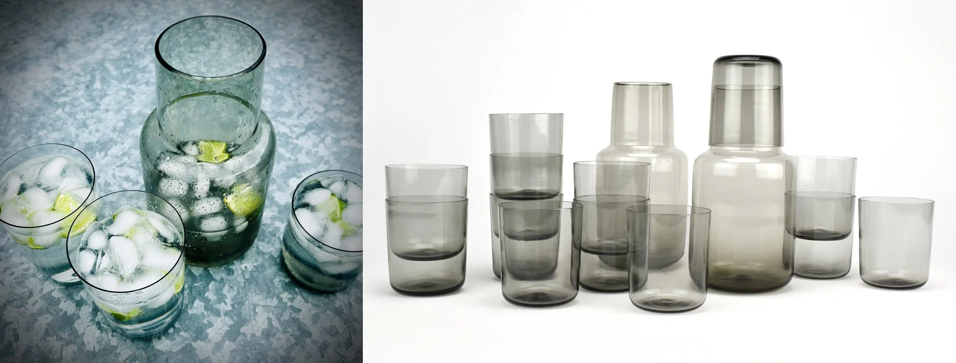 Decanters and cups