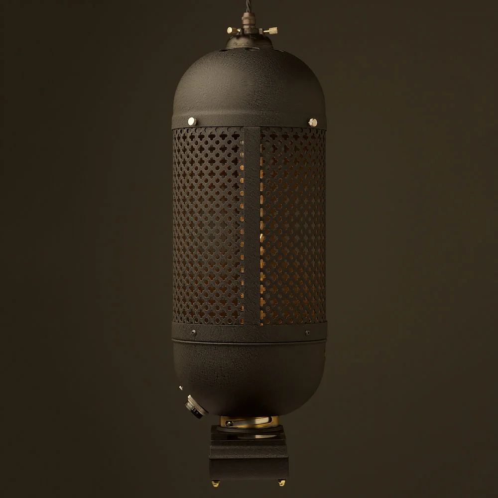 E Leitz Wetzlar Focomat Pendant Vintage Edison LED Rear
