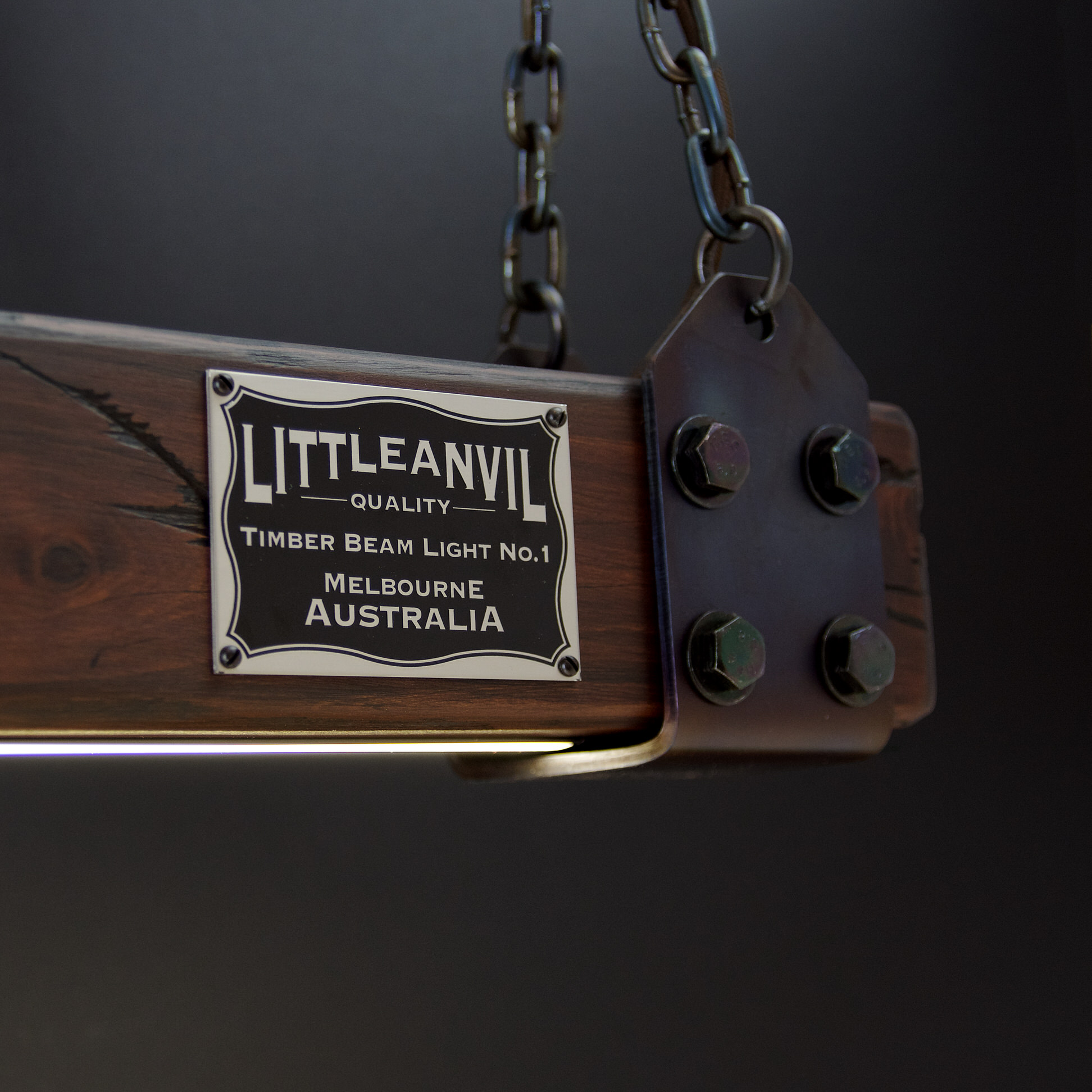 Wood Beam LED Pendant Light No1 Little Anvil Boilerplate