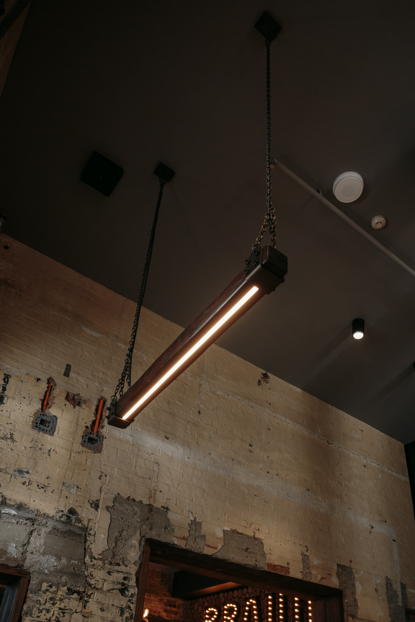 Timber Beam LED Linear Pendant Light