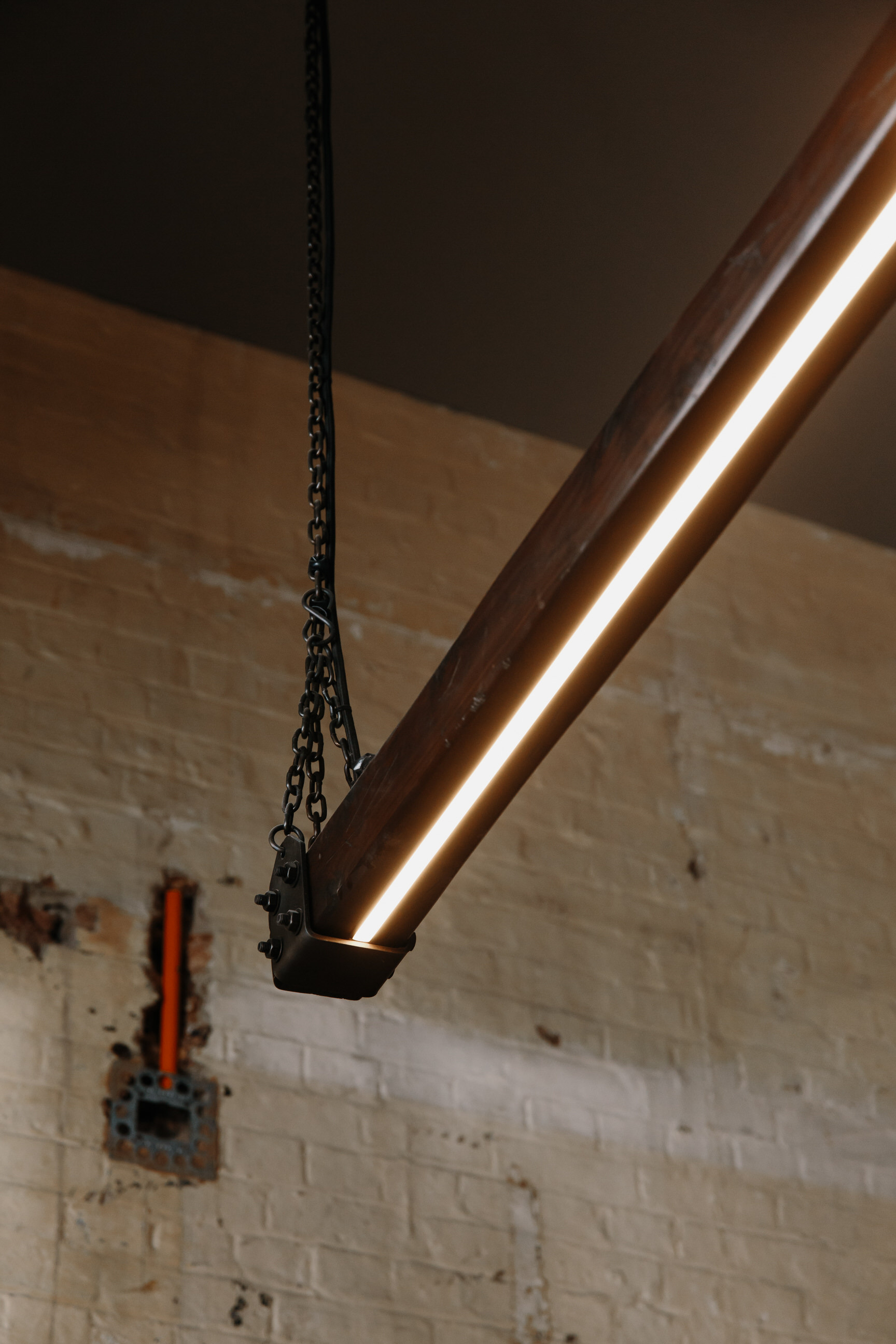 Timber Beam LED Linear Pendant Light