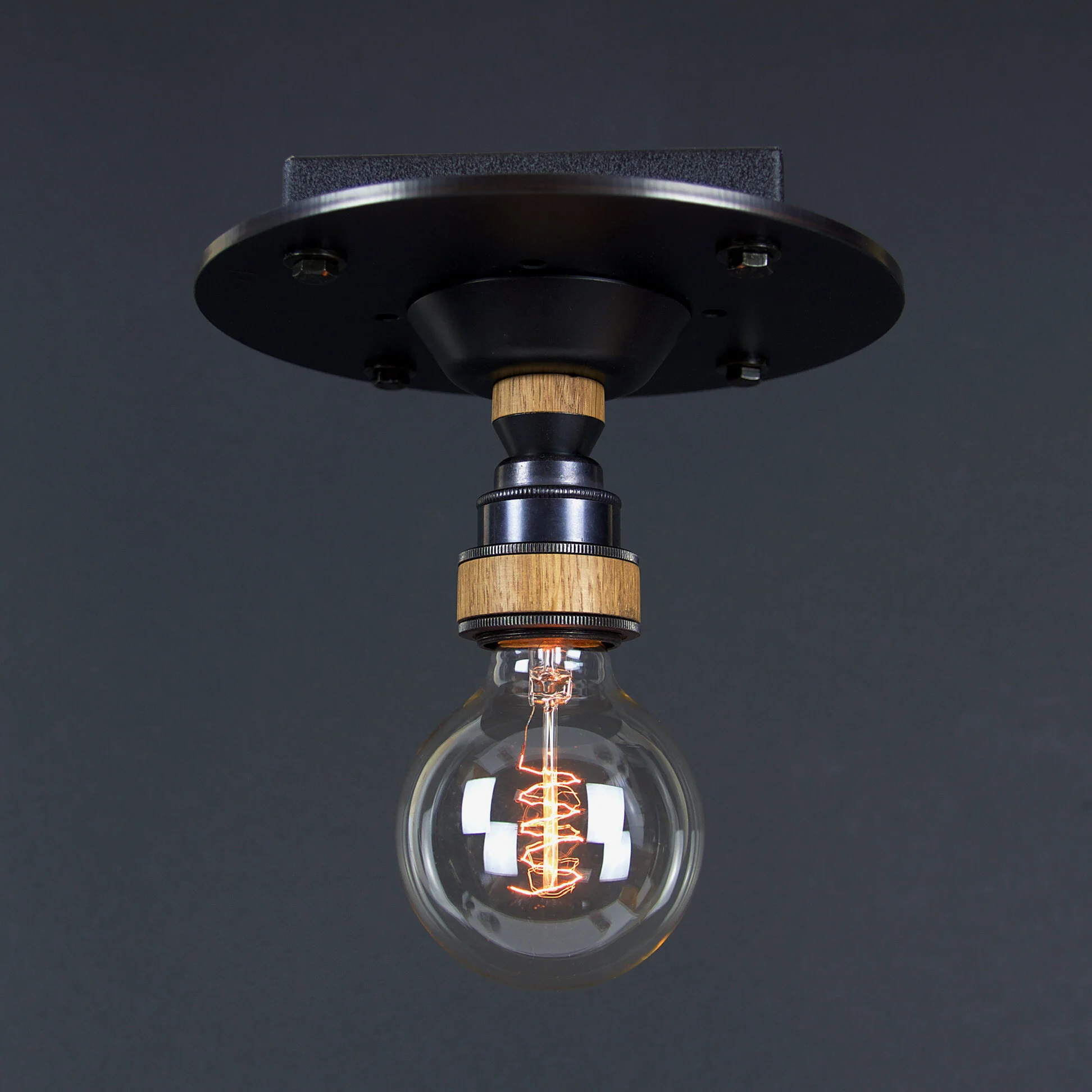Industrial Round Ceiling Light No.2 | Mounting Plate