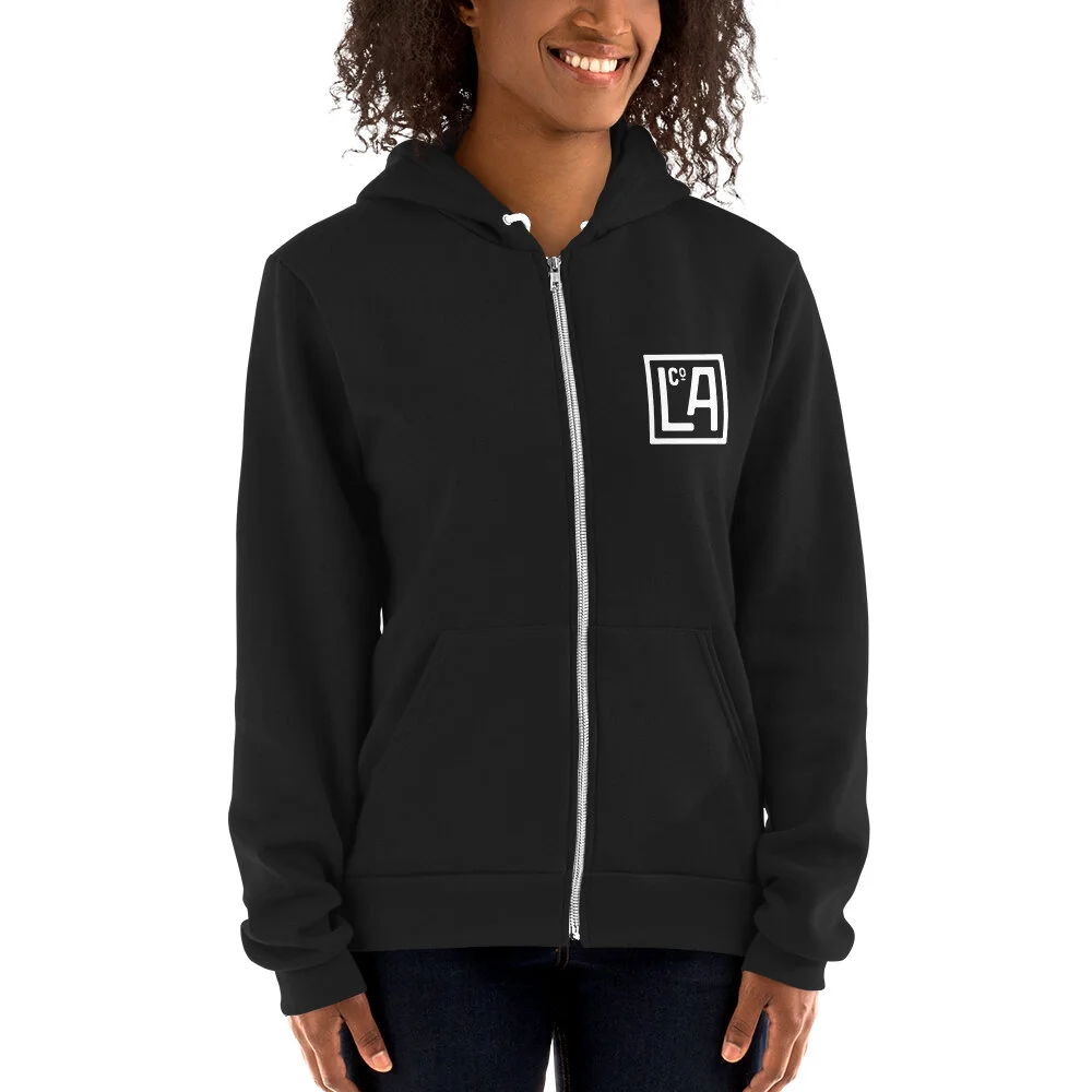 Unisex Zip Up Hoodie | American Apparel | Little Anvil