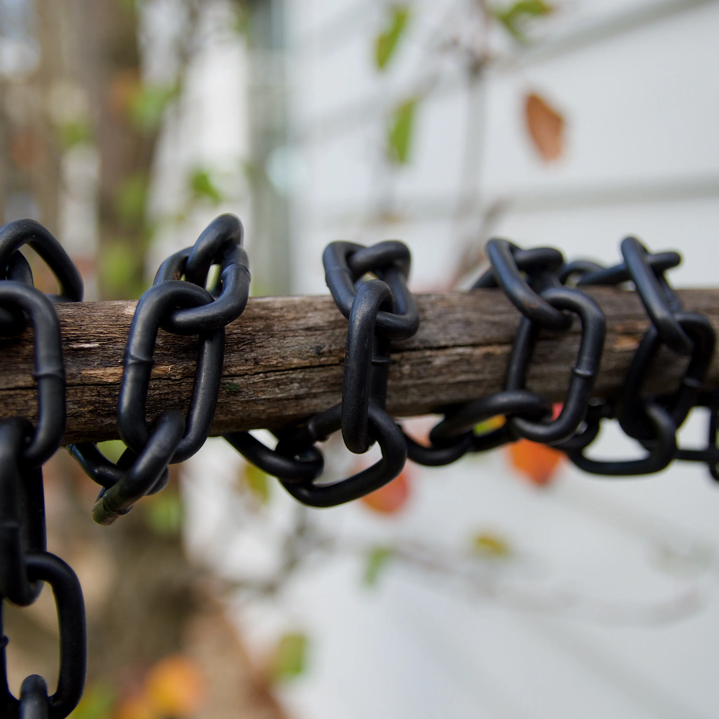 Coated Metal Black Link Chain / Hook Chain – Crafts – Per 3 Meters