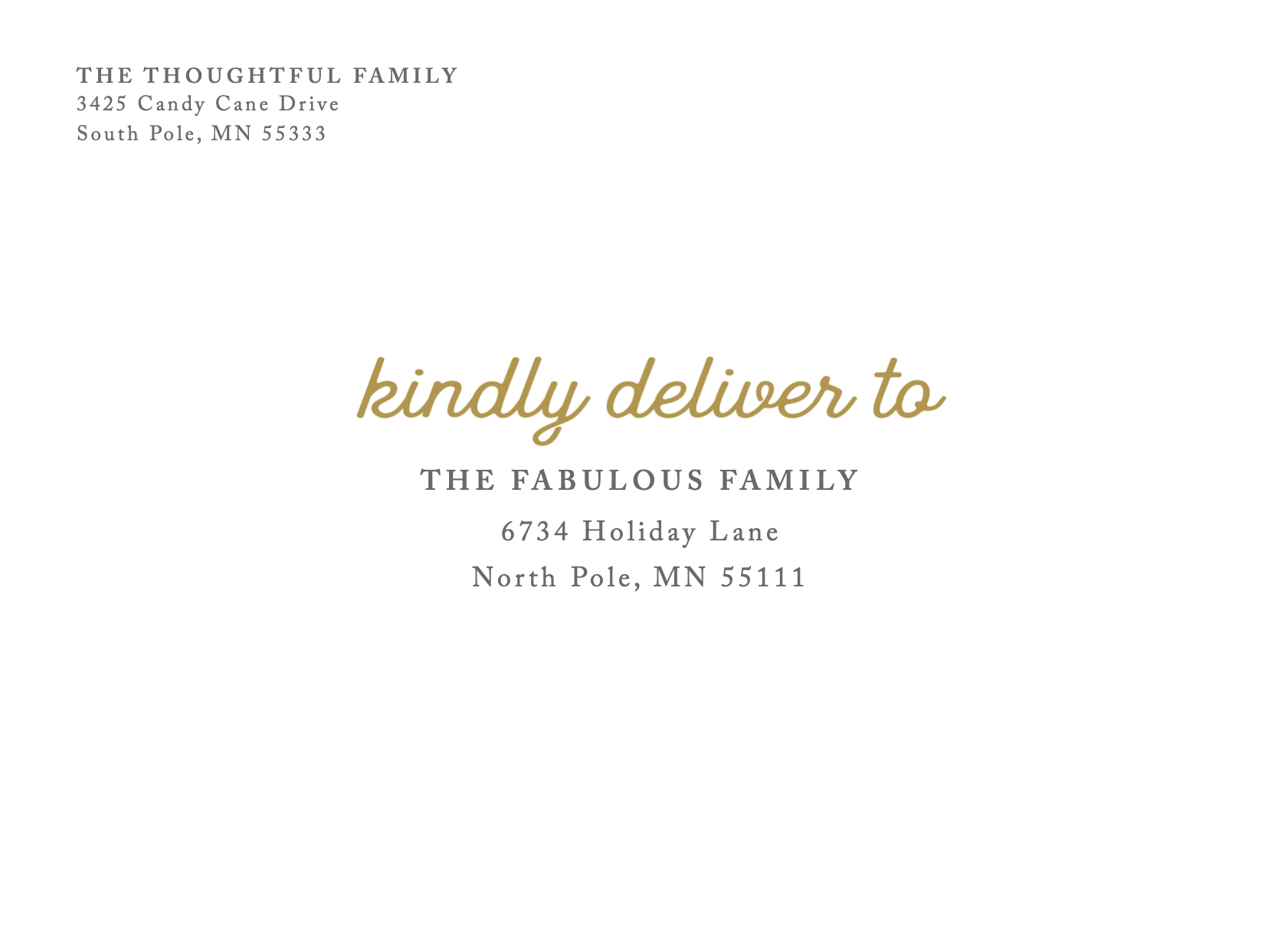 option 6 / kindly deliver to