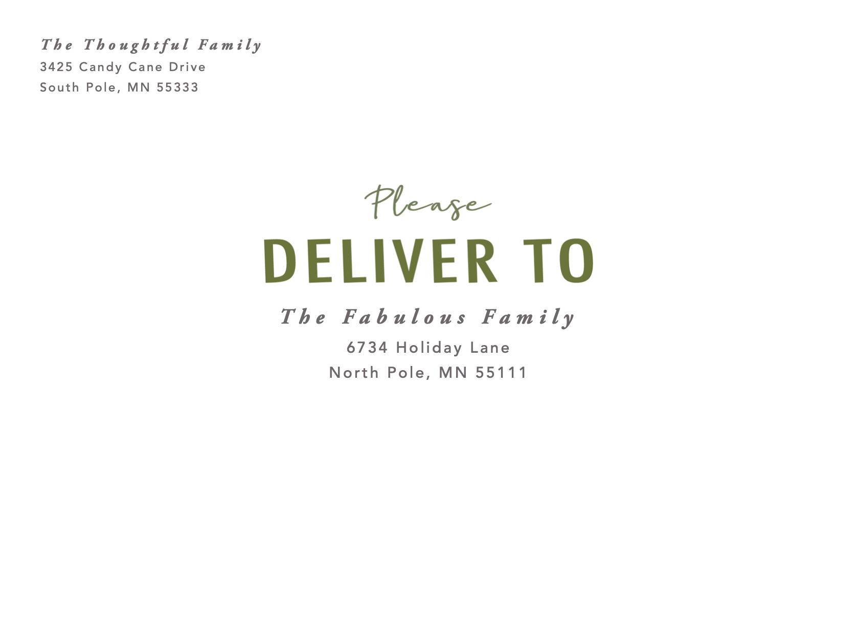 option 7 / please deliver to