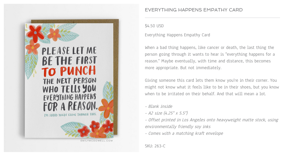 As another friend said , this card, and many of the others would also work for someone who is grieving. 