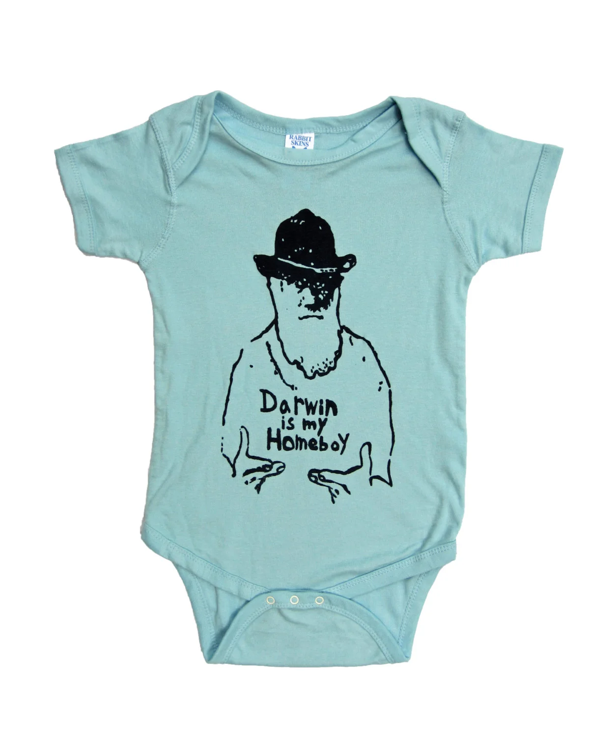 Darwin Is My Homeboy Baby Onepiece