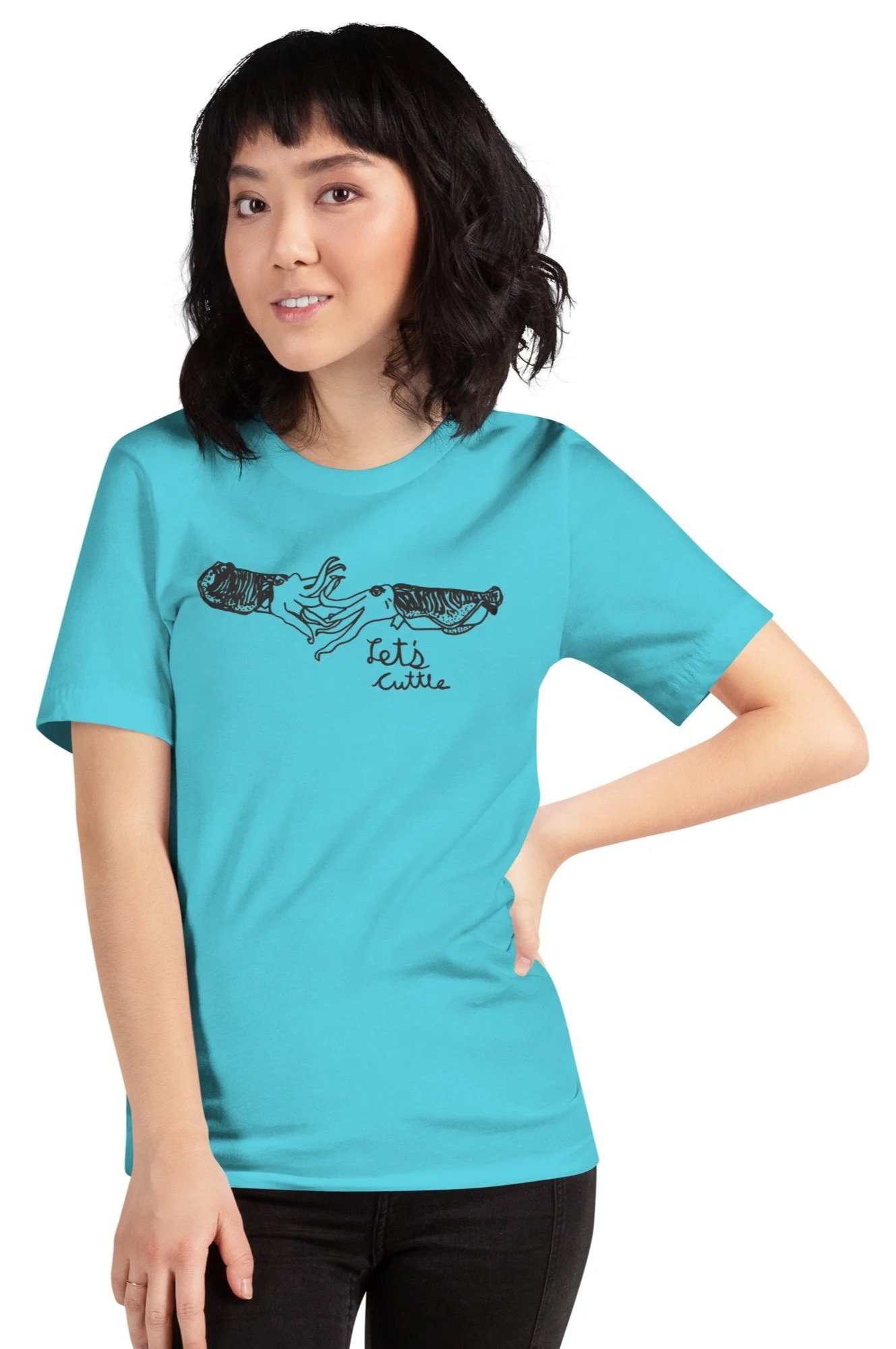 unisex-staple-t-shirt-turquoise-front-6a35de92026e2.jpg