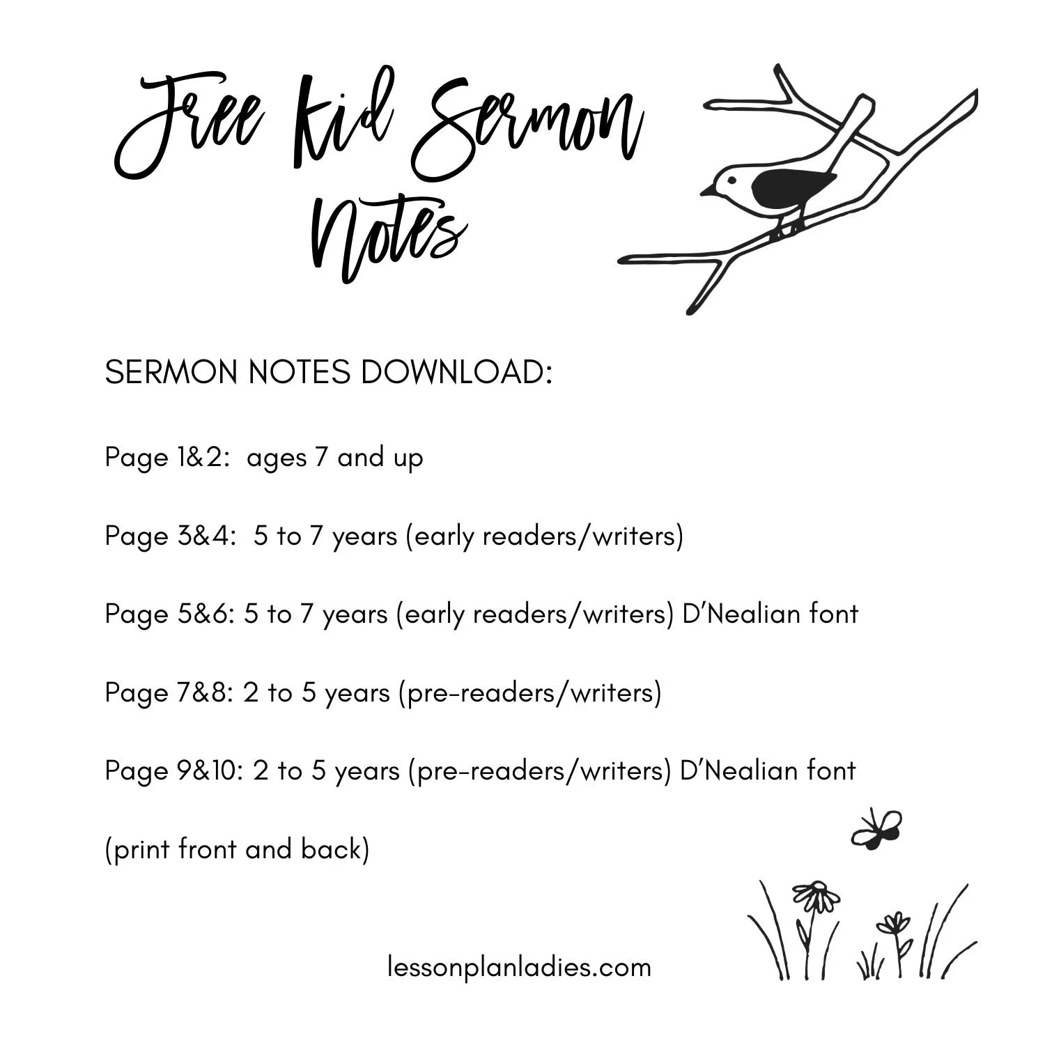 Free Kid Sermon Notes B&W.jpg