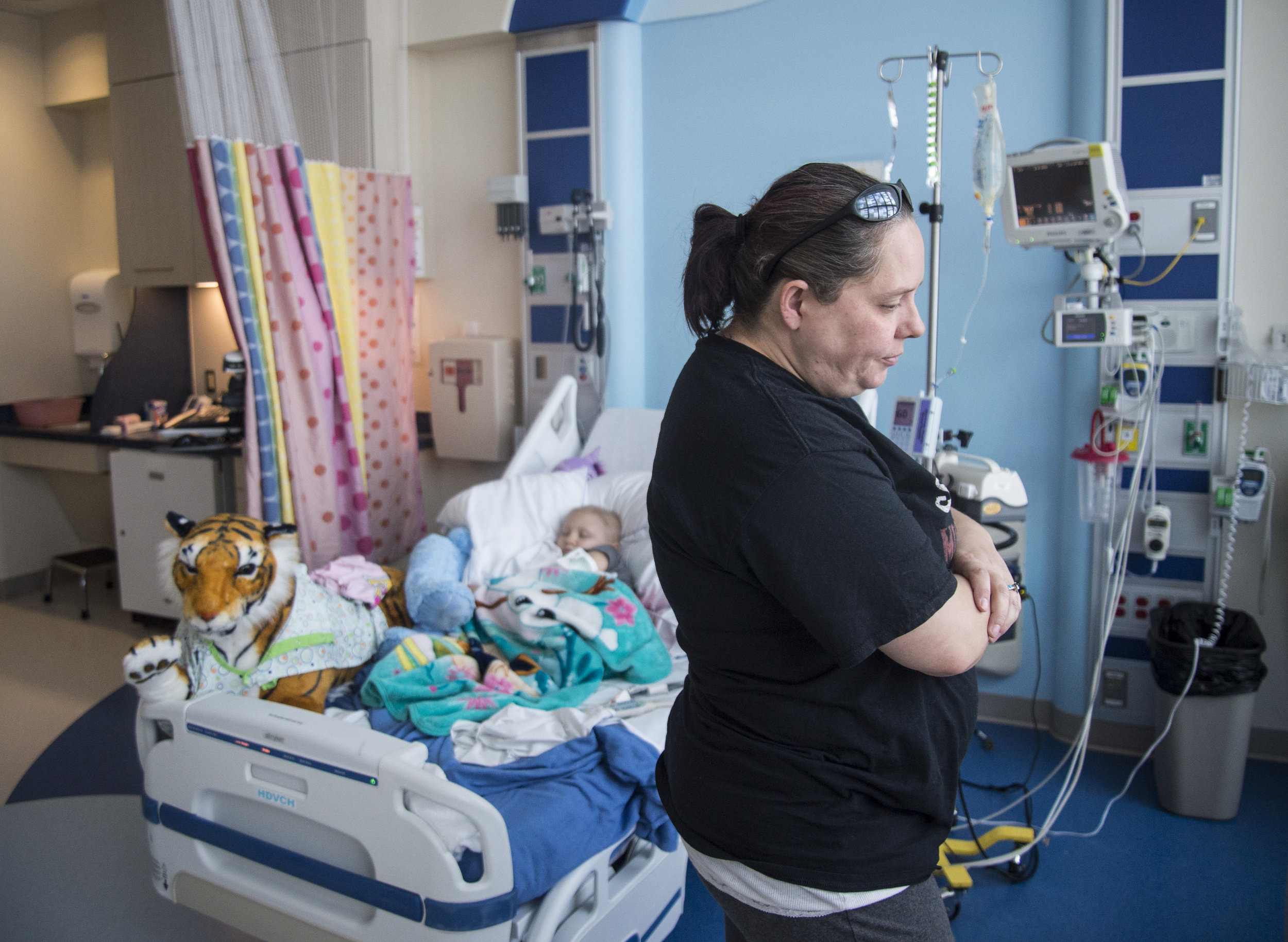  Donna paces back and forth in Naomi's hospital room while she sleeps. Of all children over the age of 1 who have leukemia, only 3 percent face having two different forms at the same time.&nbsp; 