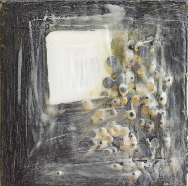 Reflections on the Future 2011 | encaustic, sequins and mirror on panel | 6 x 6 | $175