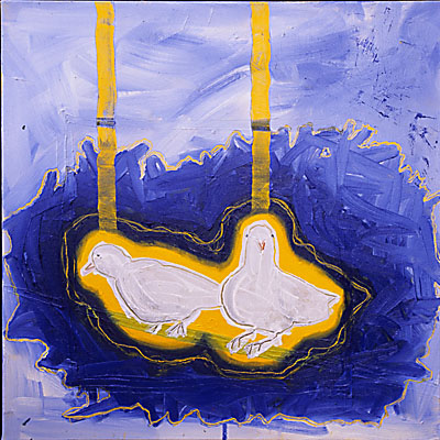  ​ Where Did They Come From?   2005 | oil on canvas | 24 x 24 | $900 