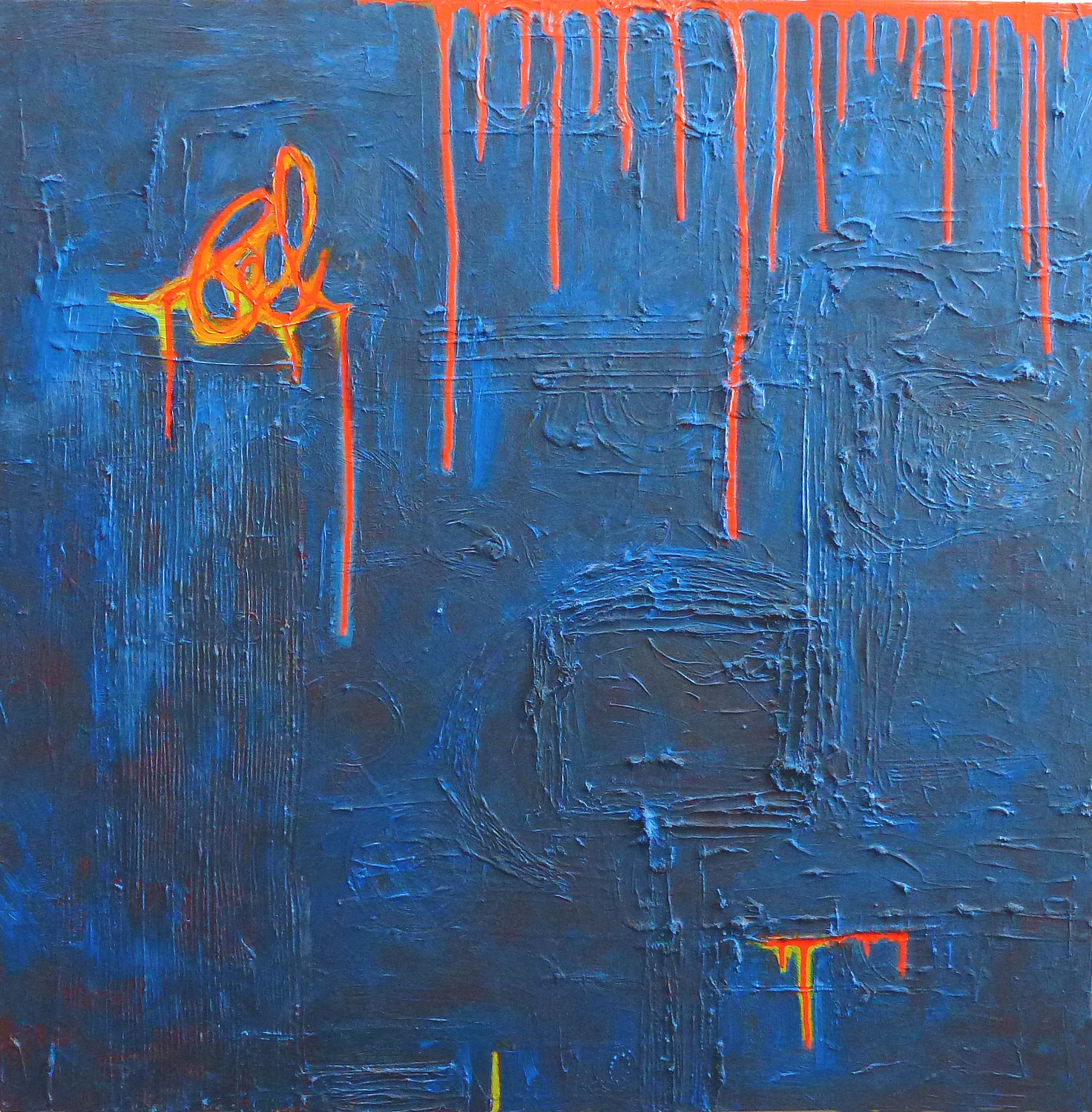  My Prints are on This 2.0  2012 | oil on canvas | 36 x 36 | $2100 