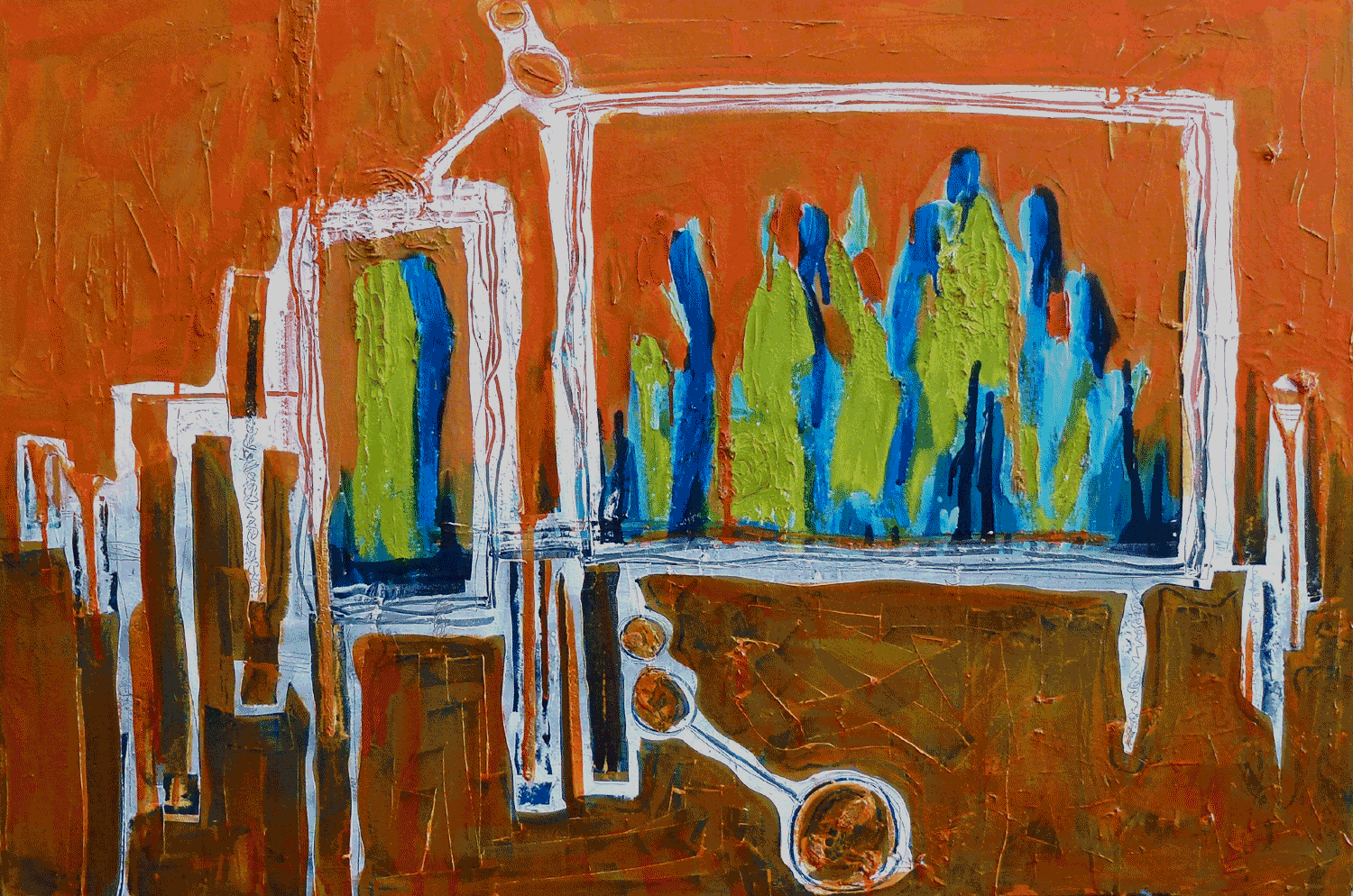 Same Job for 42 Years 2005 | oil on canvas | 24 x 36 | $1350
