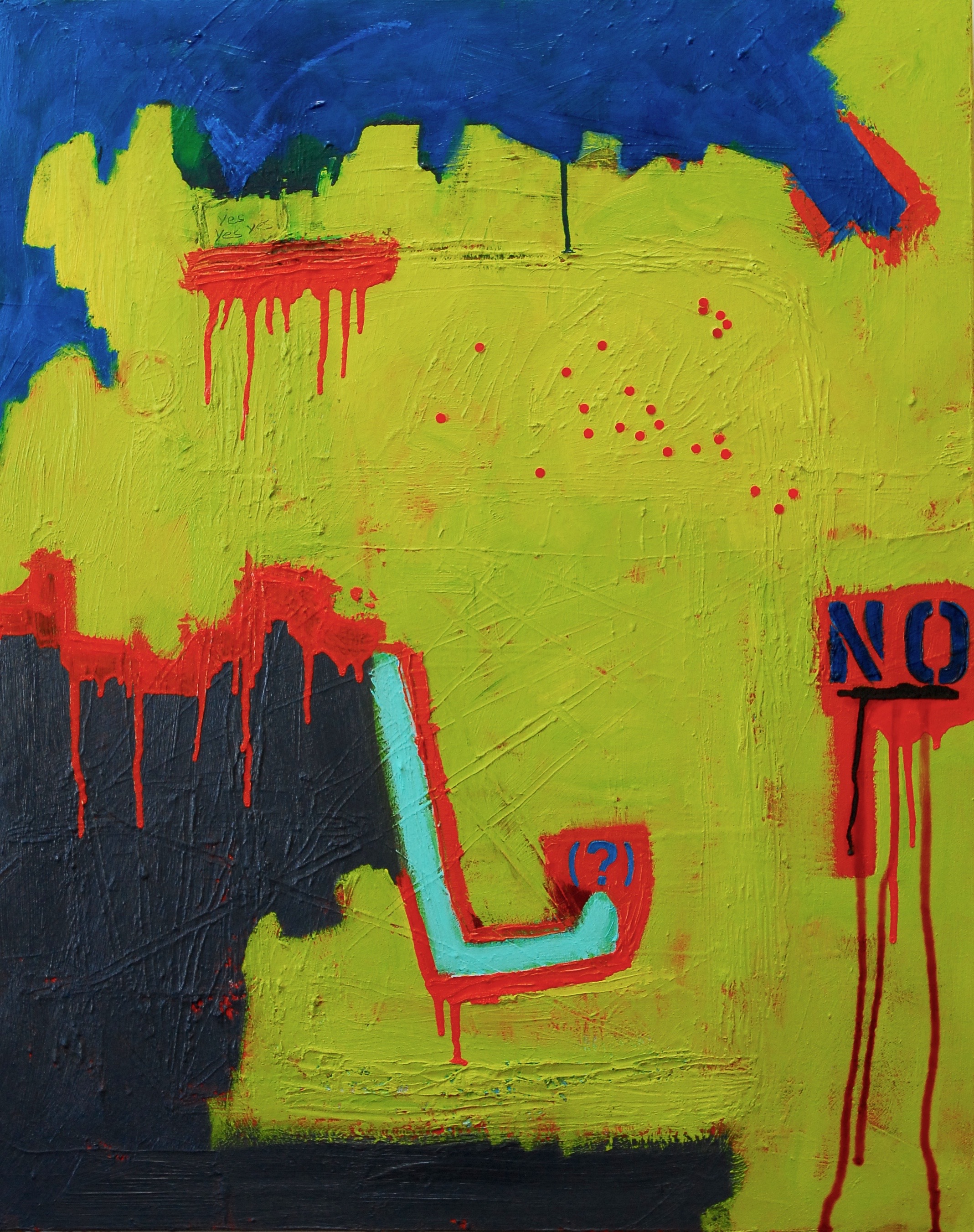 And Then Where Will We Be? 2015 | oil and sequins on canvas | 24 x 30 | $1200